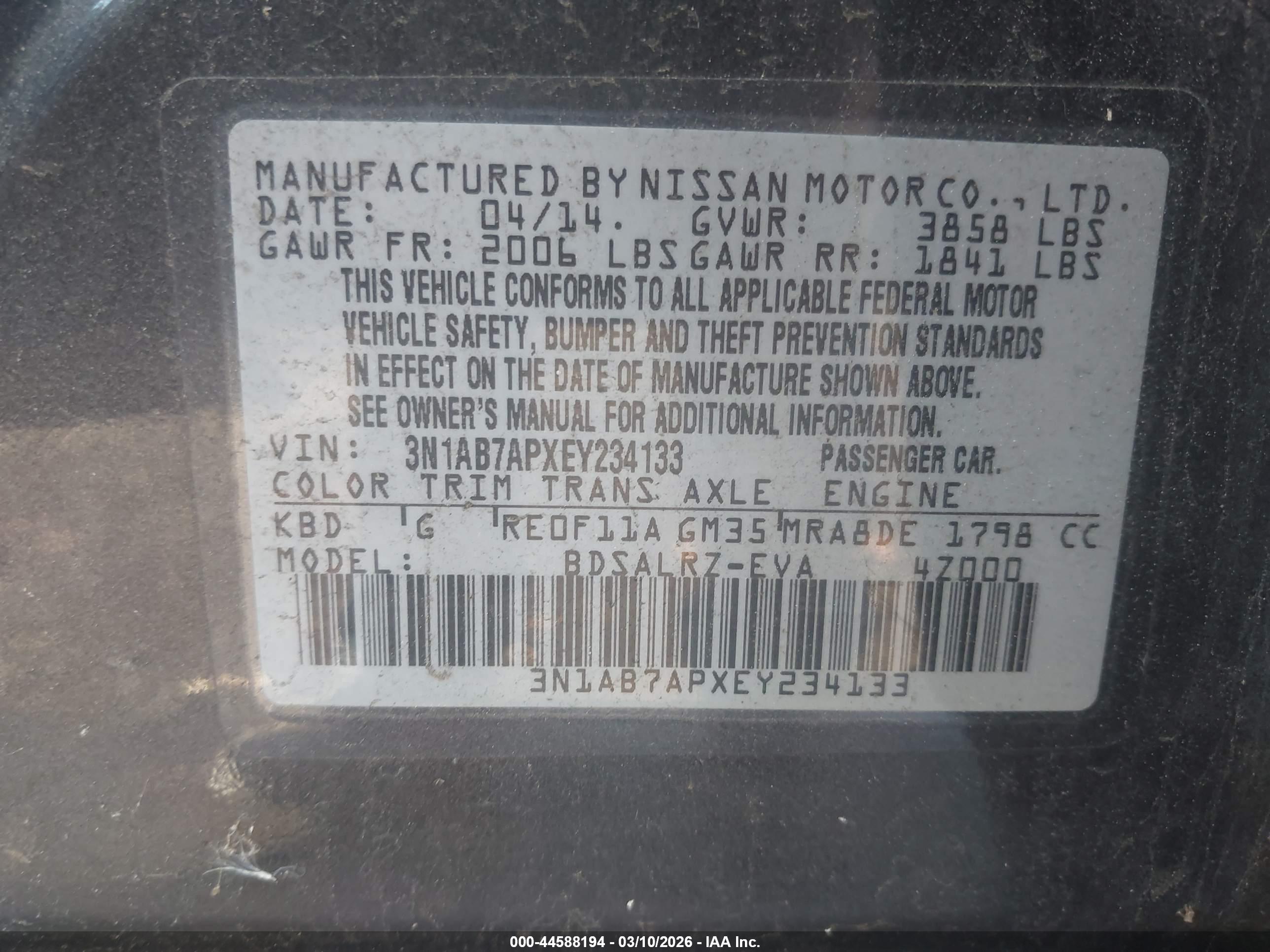 NISSAN SENTRA image 9