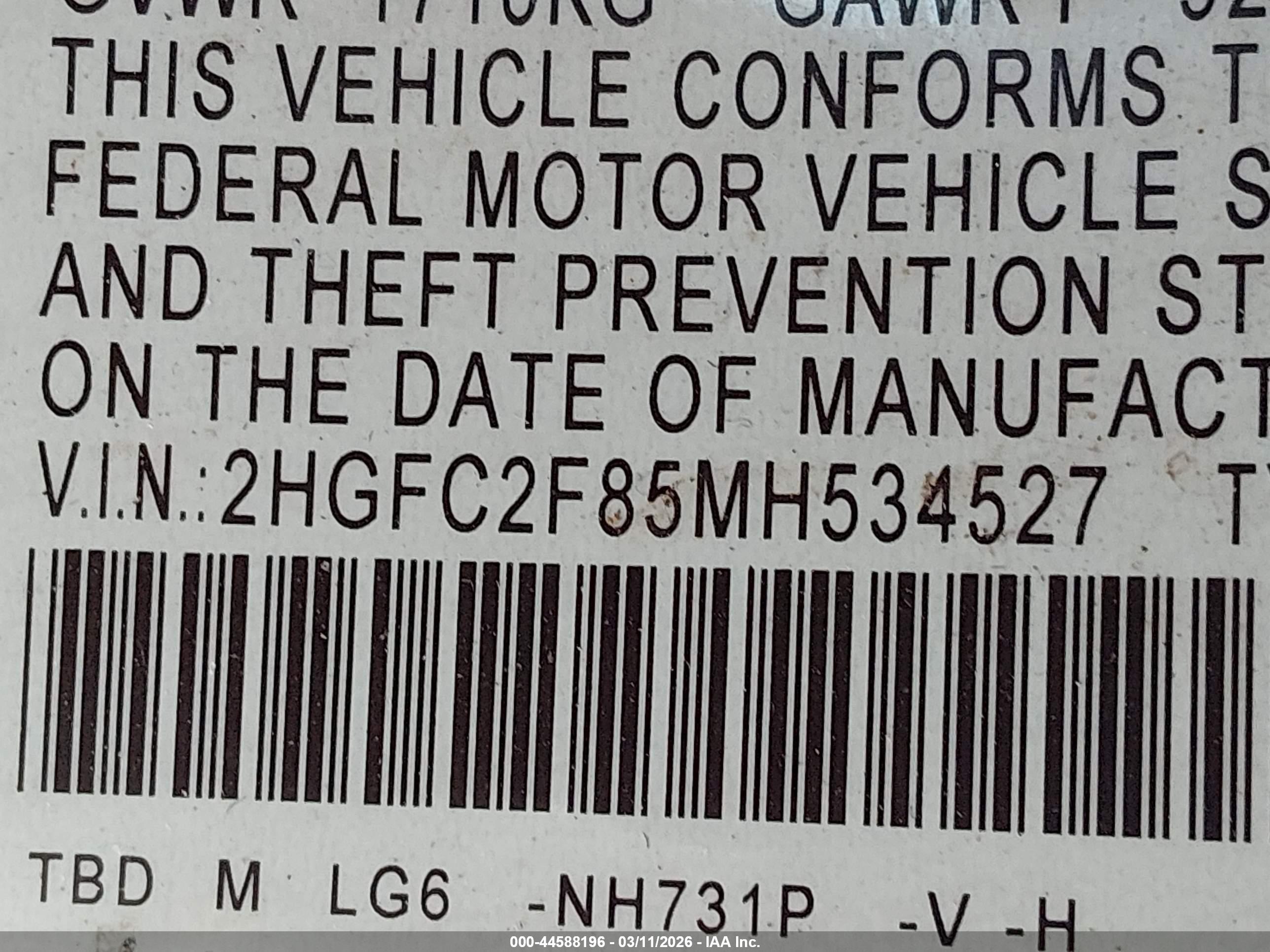 HONDA CIVIC image 9