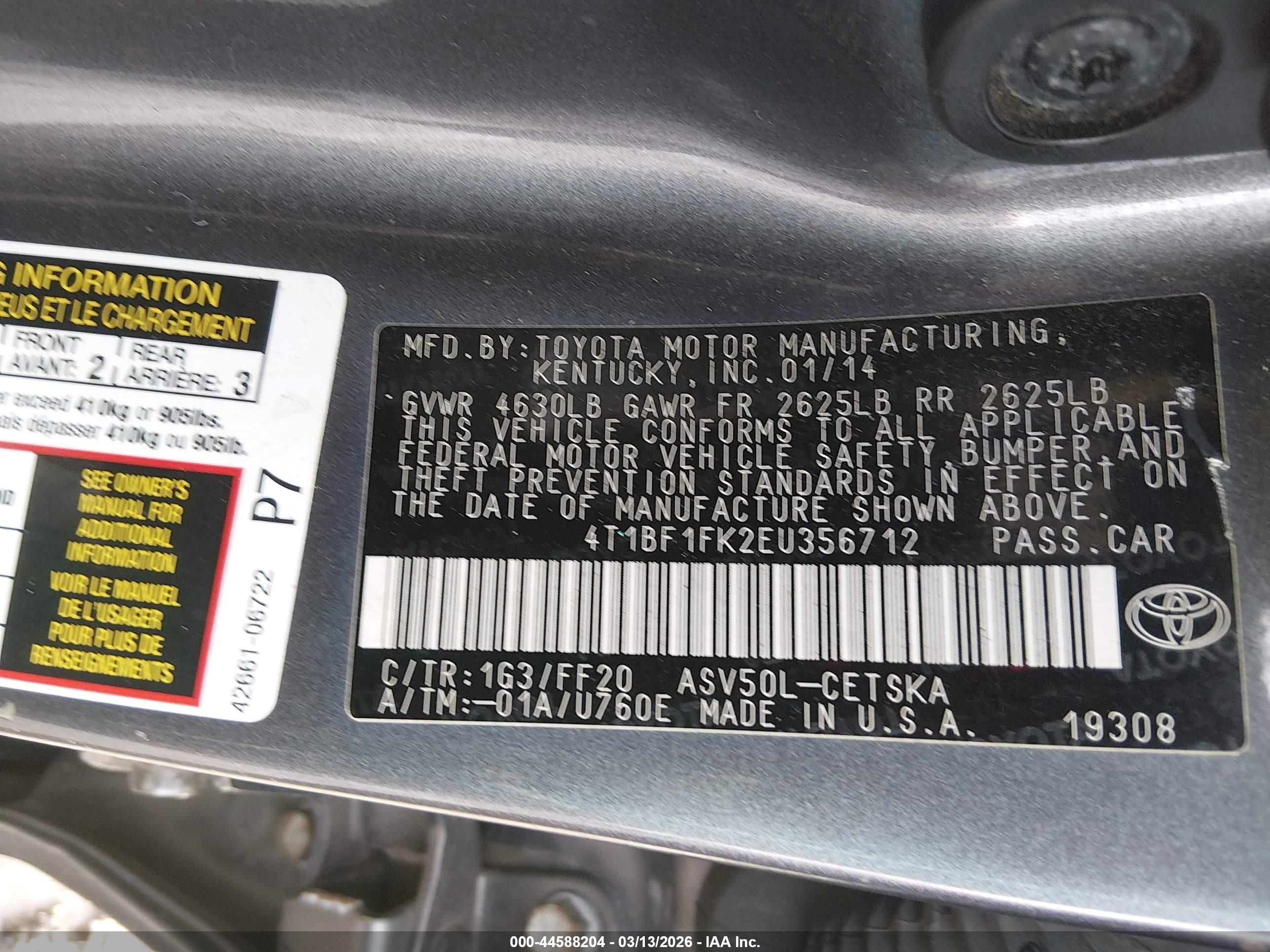 TOYOTA CAMRY image 9