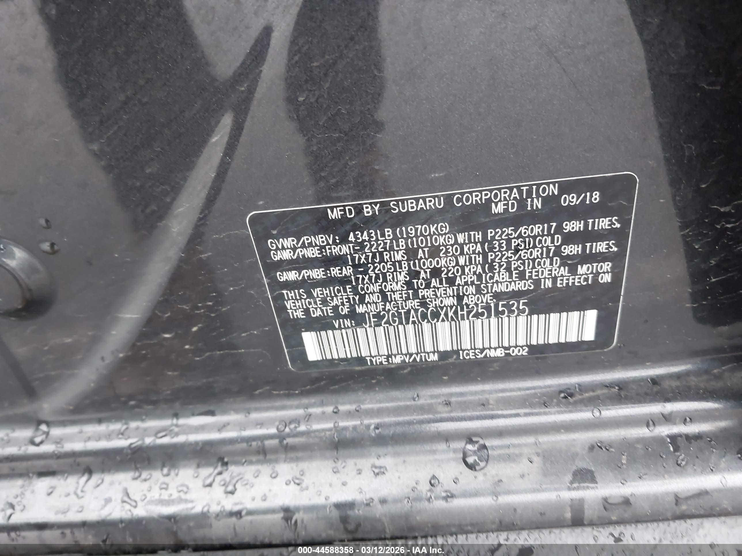 SUBARU CROSSTREK image 9