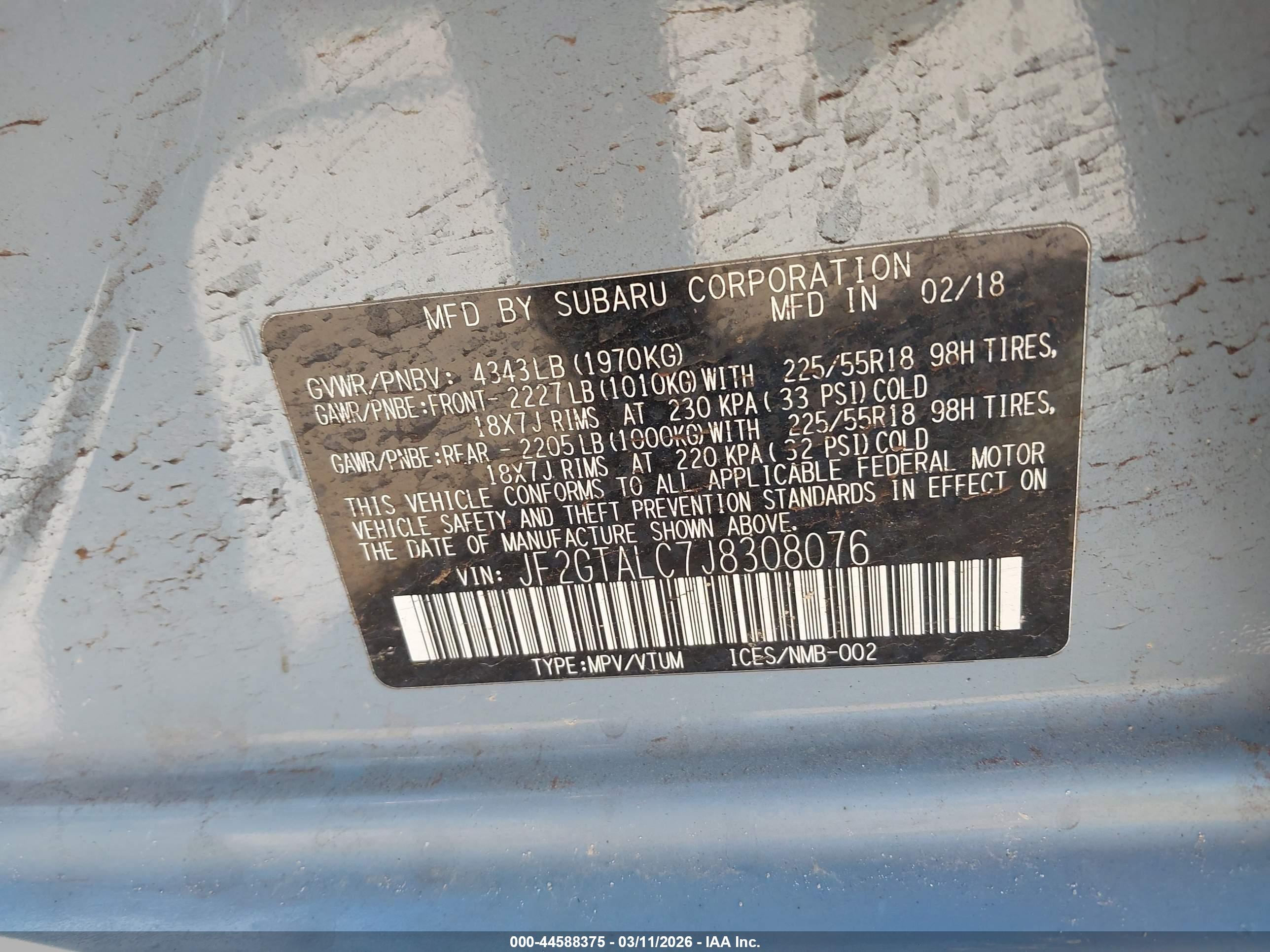 SUBARU CROSSTREK image 9