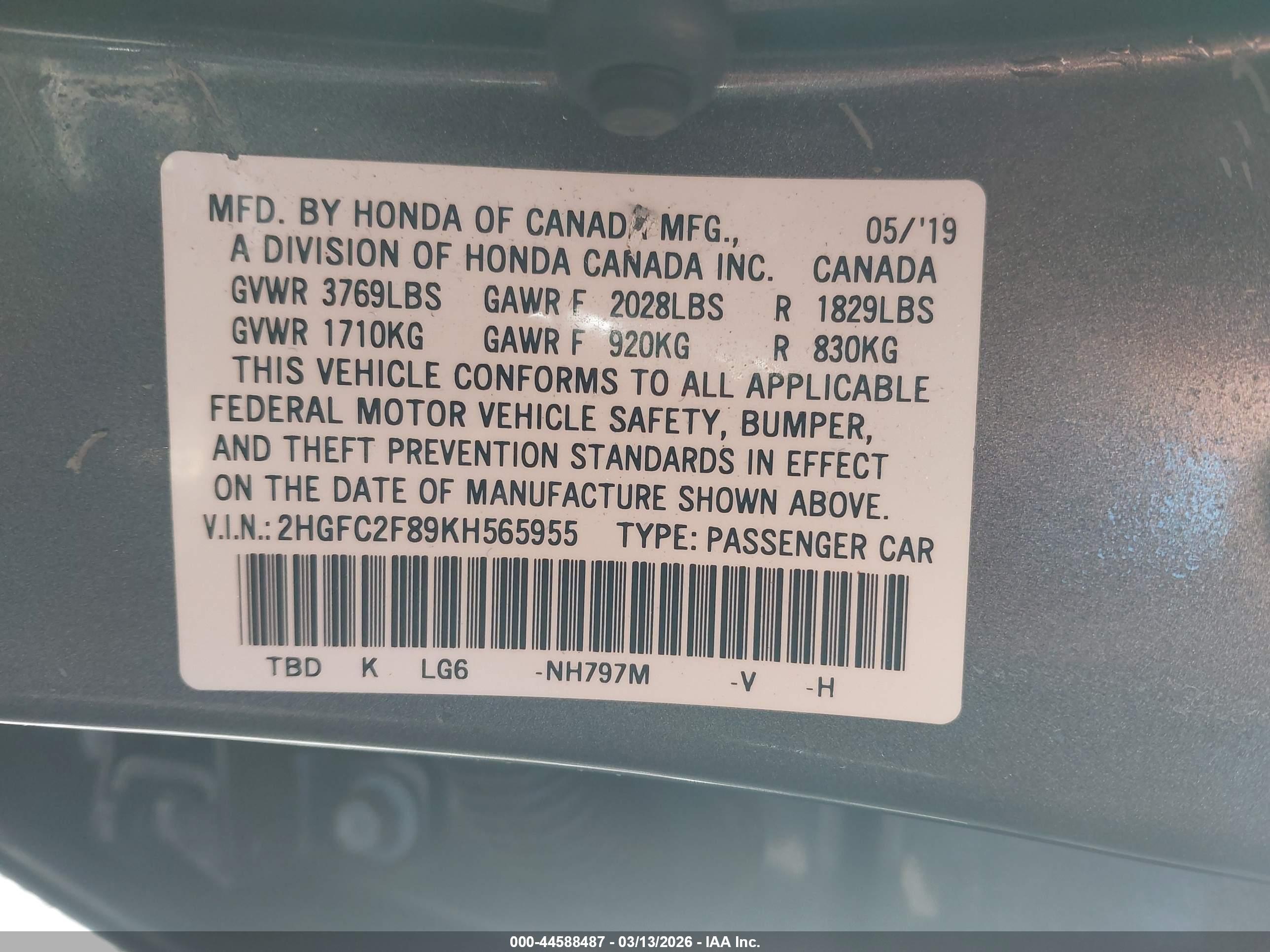 HONDA CIVIC image 9