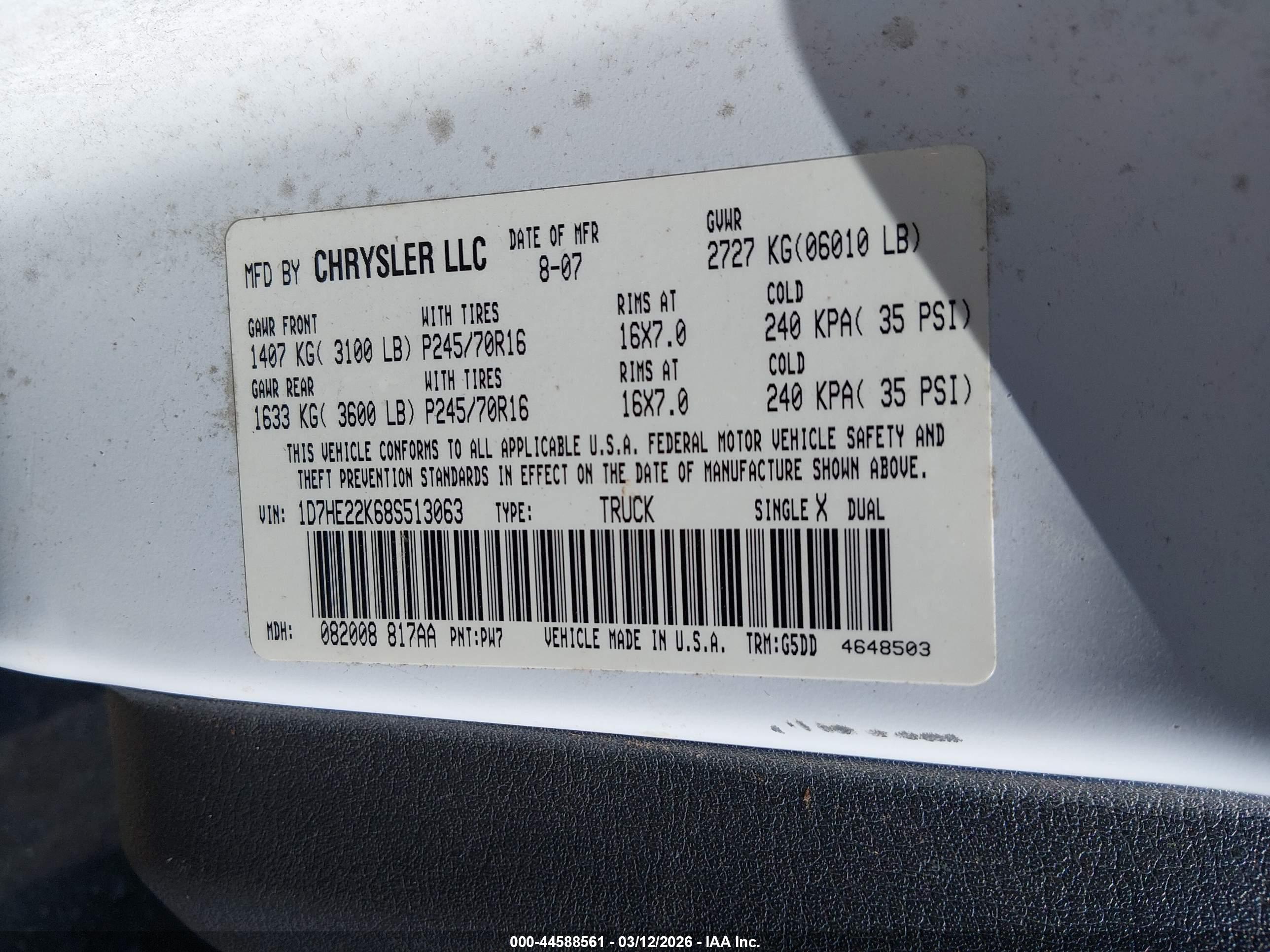 DODGE DAKOTA image 9