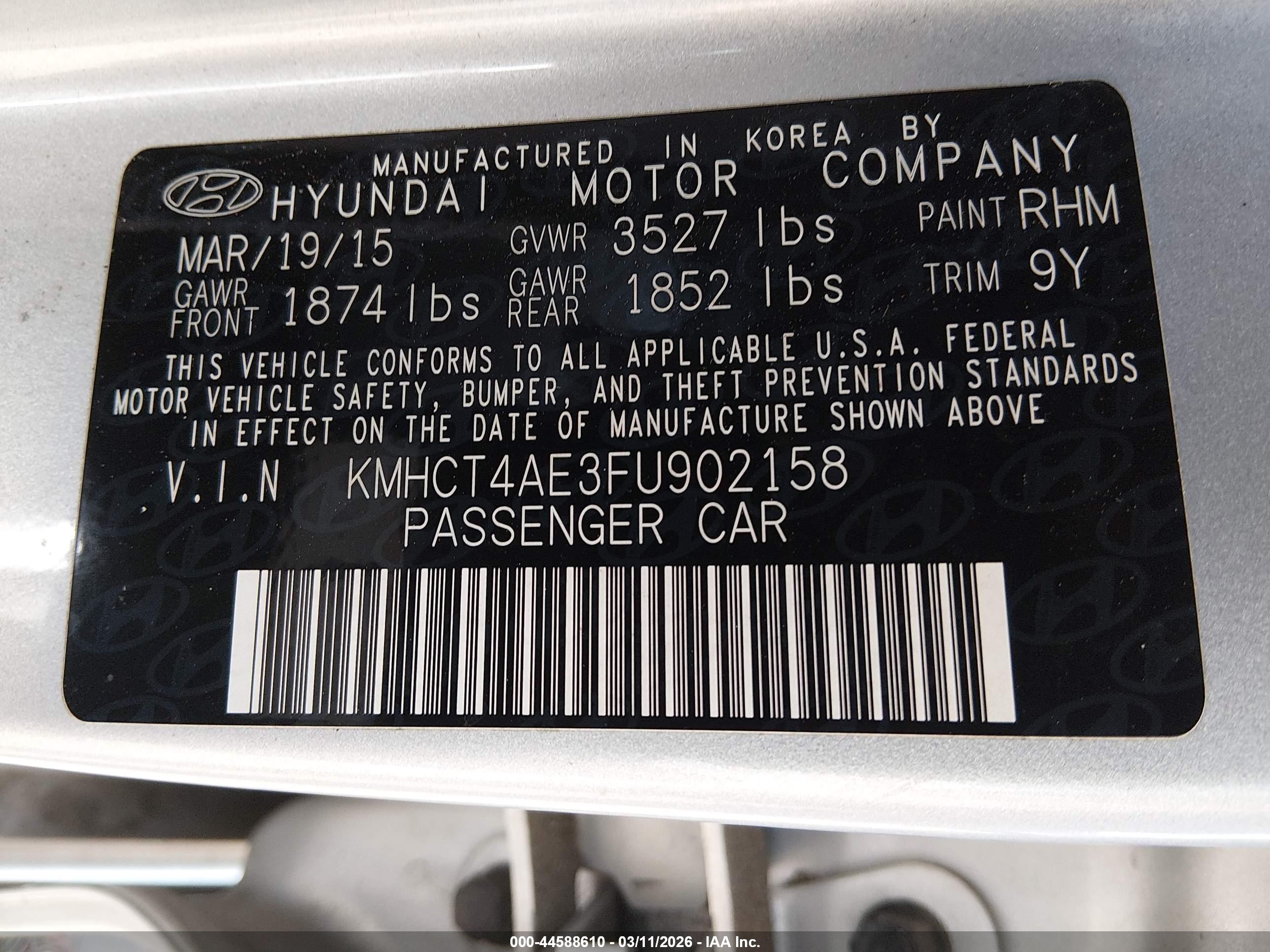 HYUNDAI ACCENT image 9