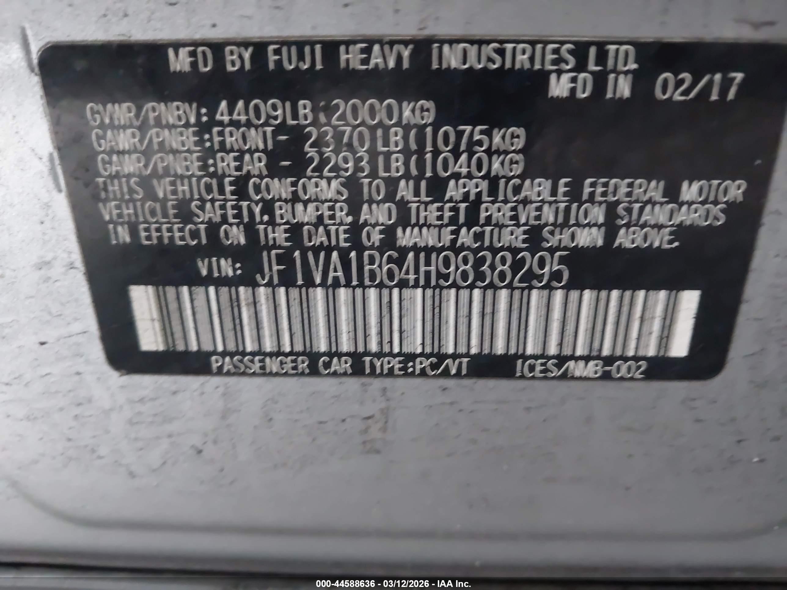 SUBARU WRX image 9