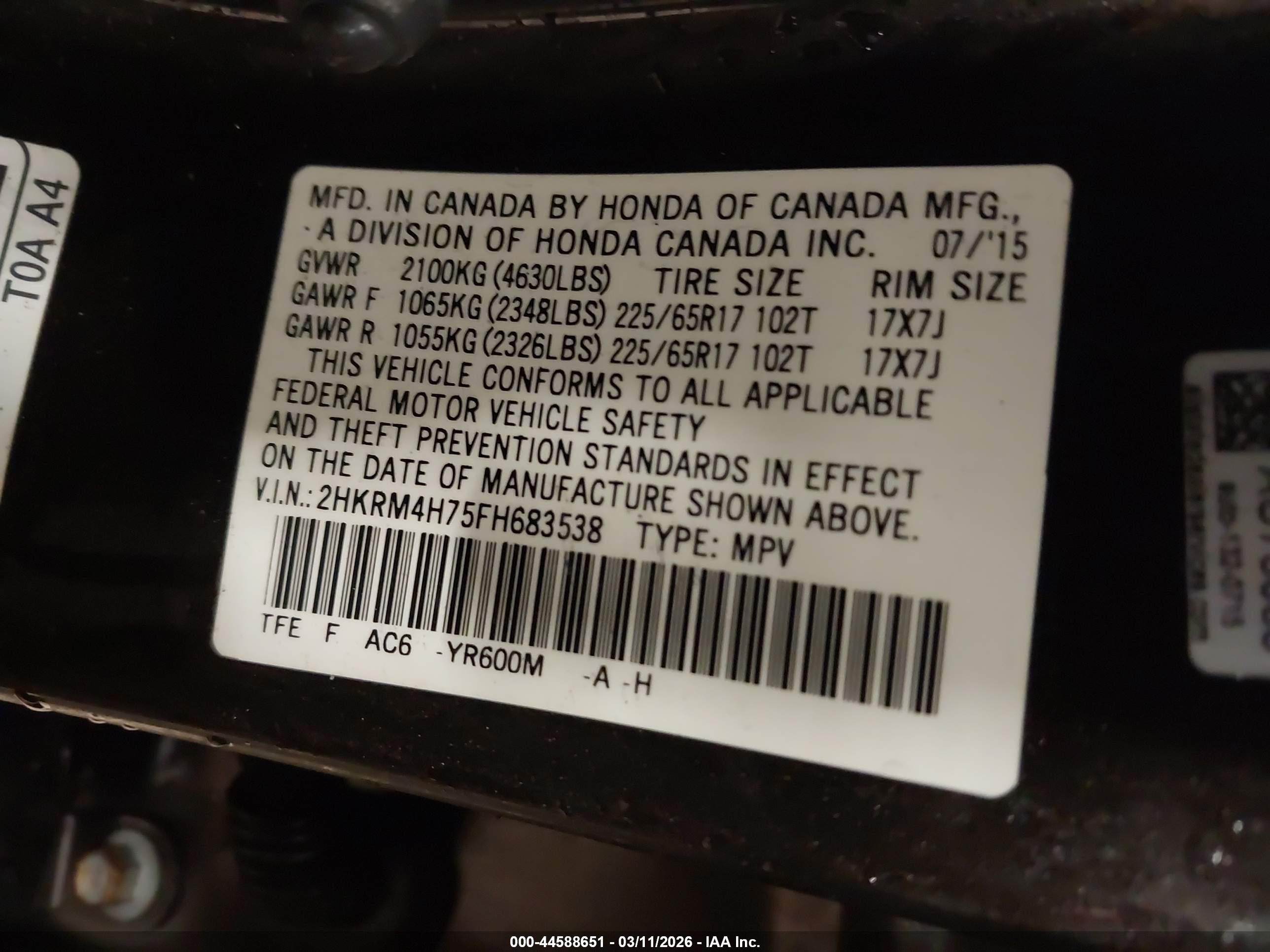 HONDA CR-V image 9