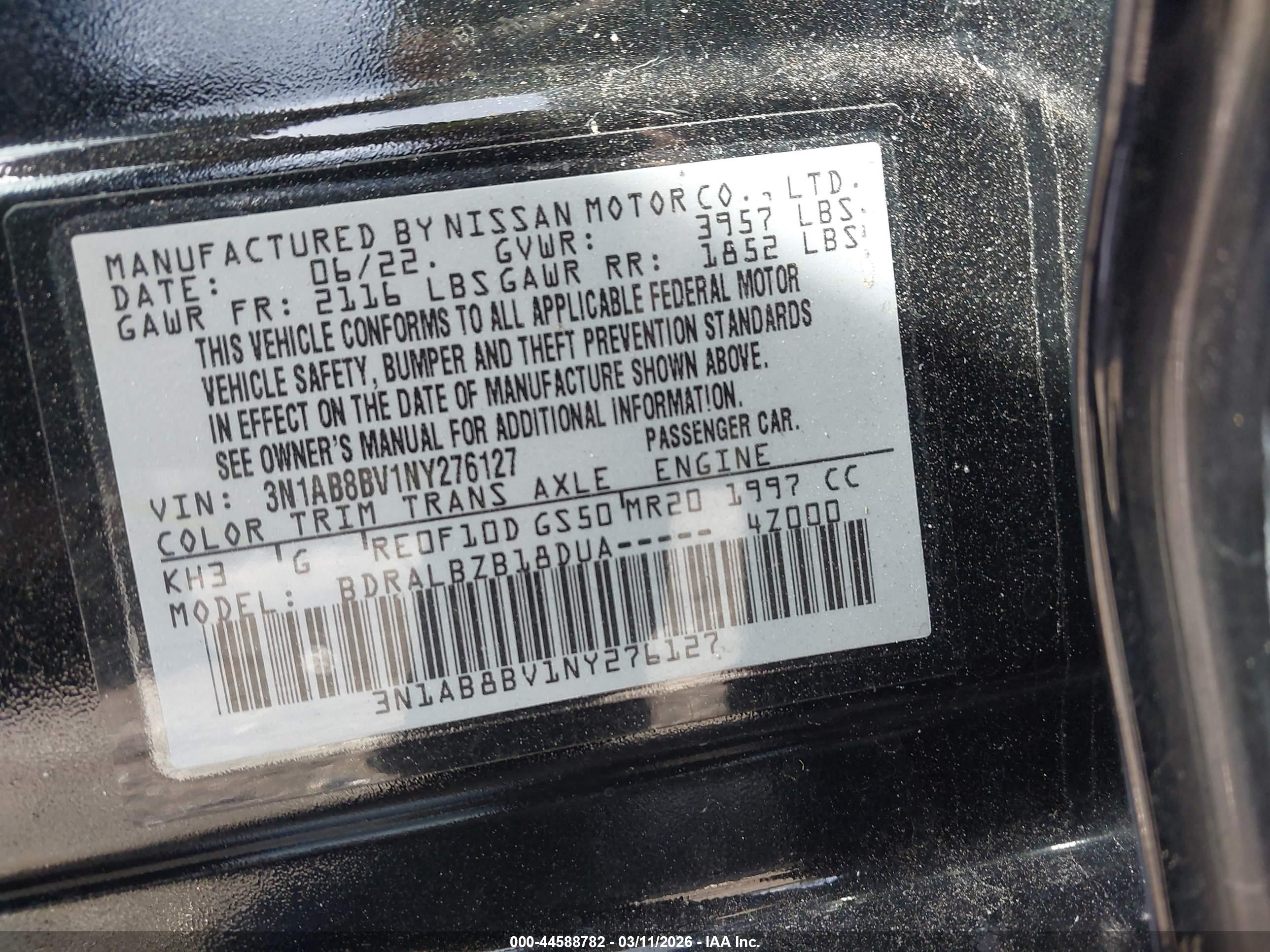 NISSAN SENTRA image 9