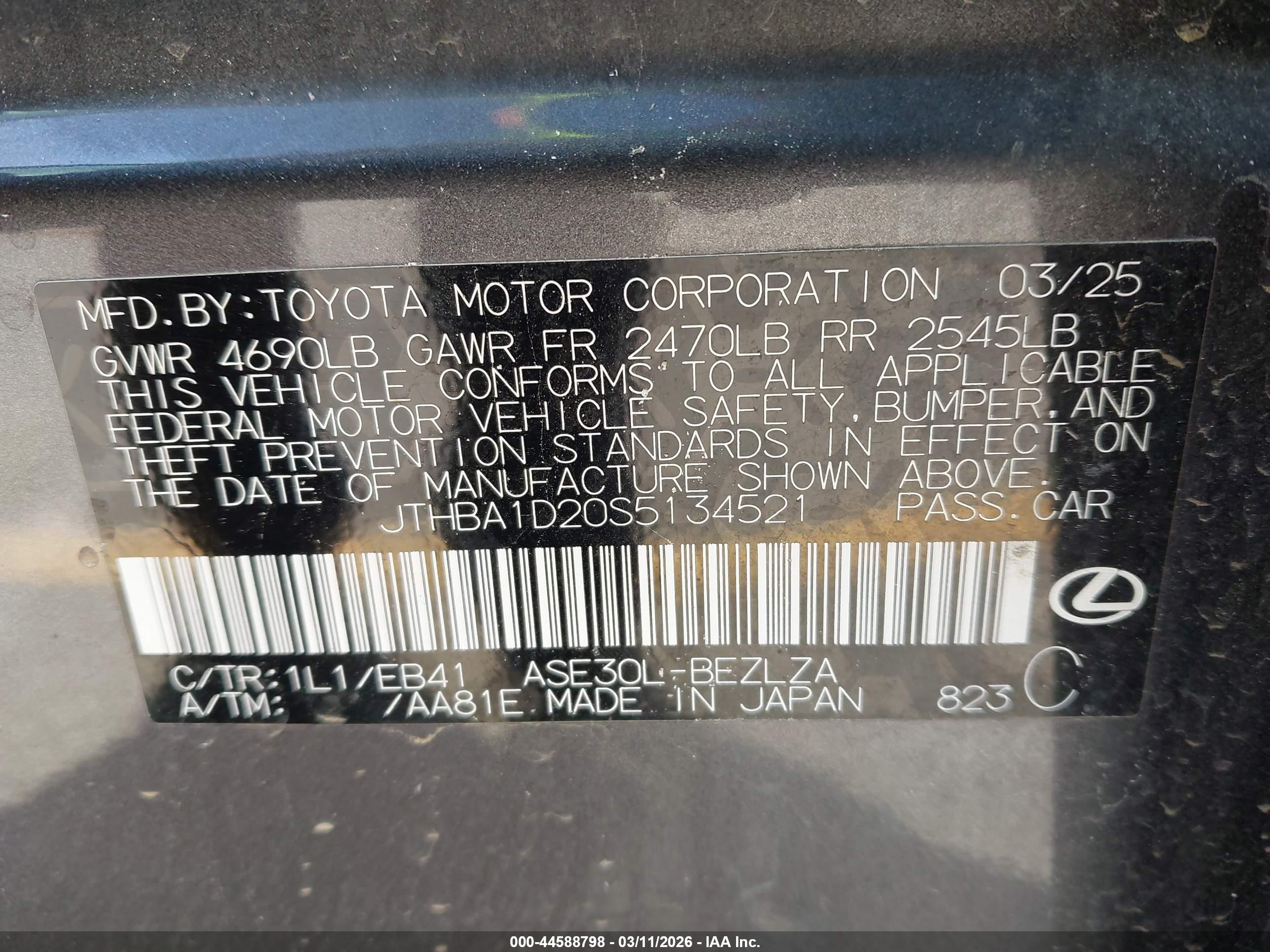 LEXUS IS image 9