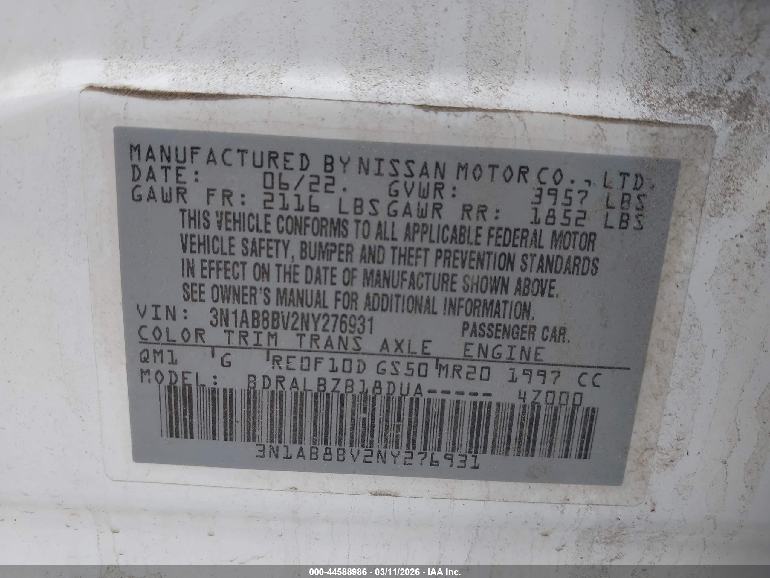 NISSAN SENTRA image 9