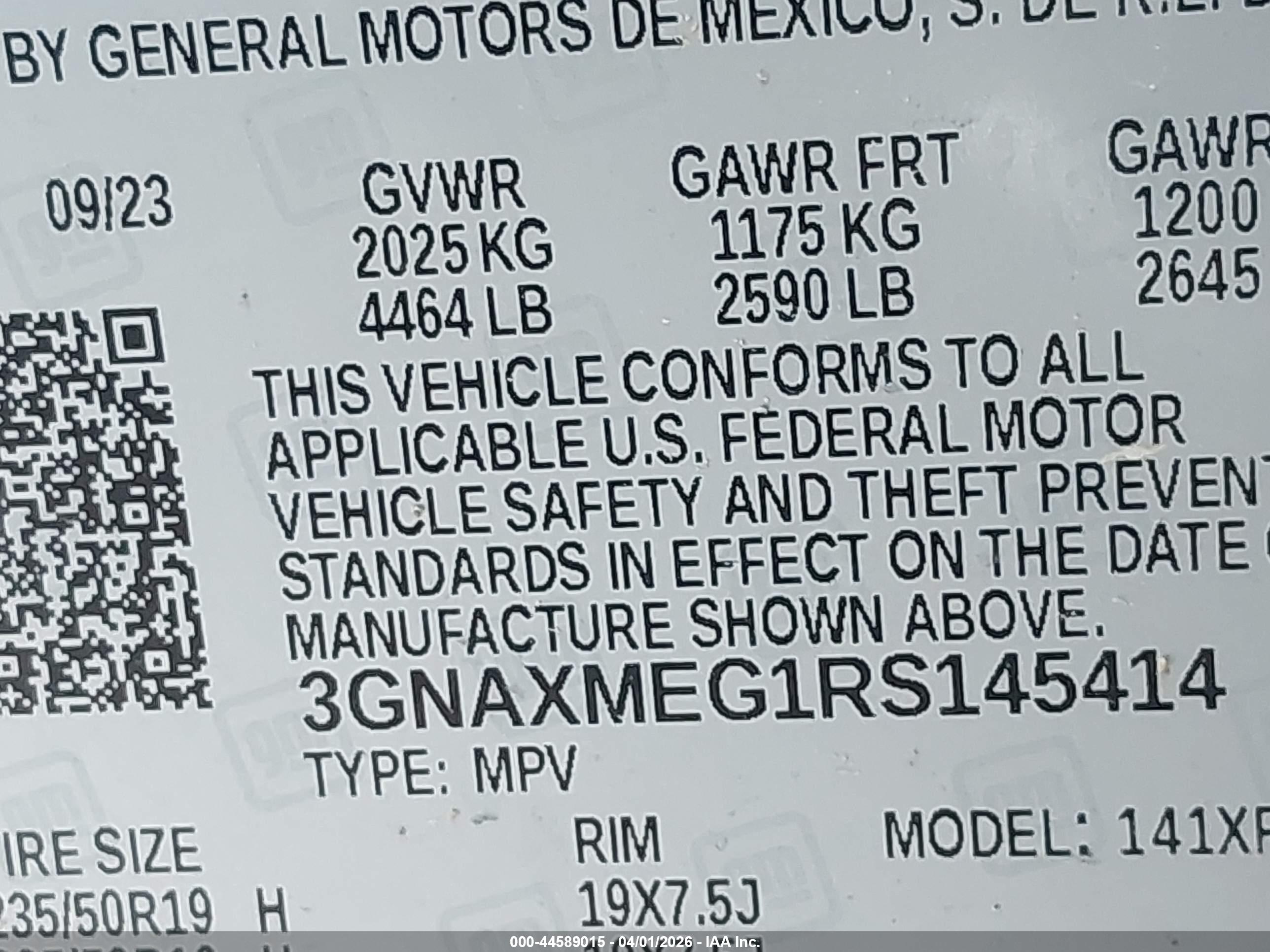 CHEVROLET EQUINOX image 9