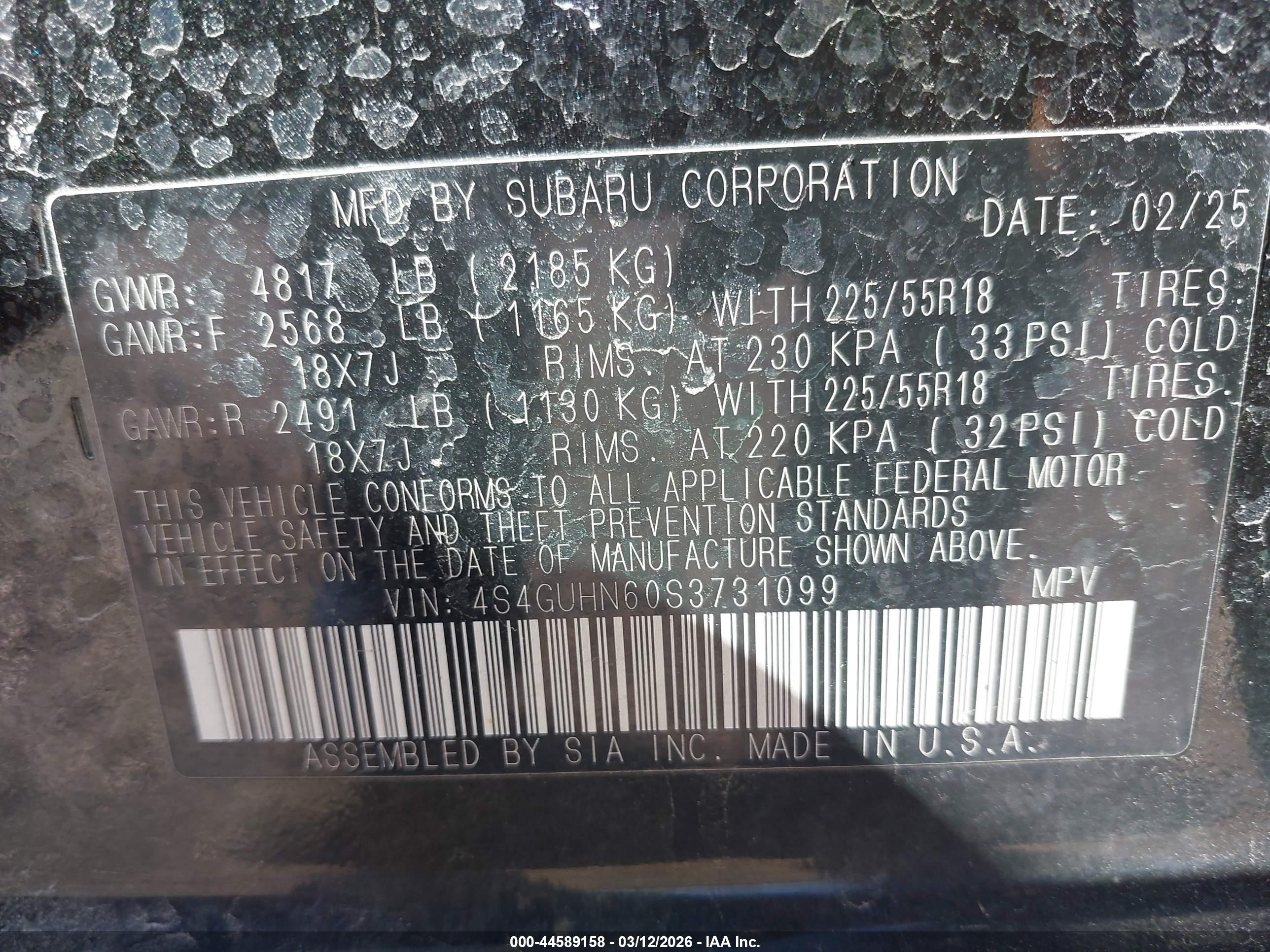 SUBARU CROSSTREK image 9