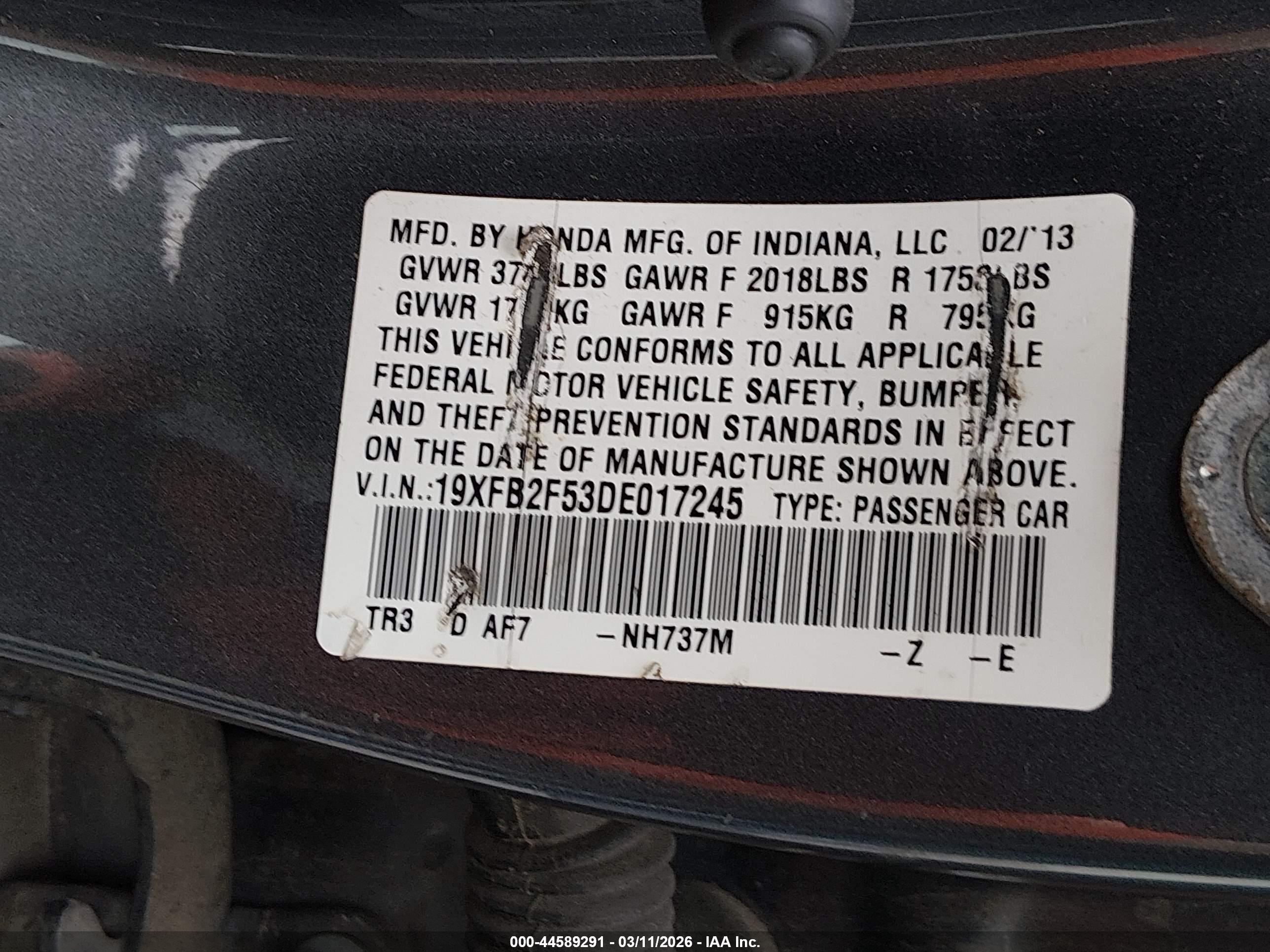 HONDA CIVIC image 9