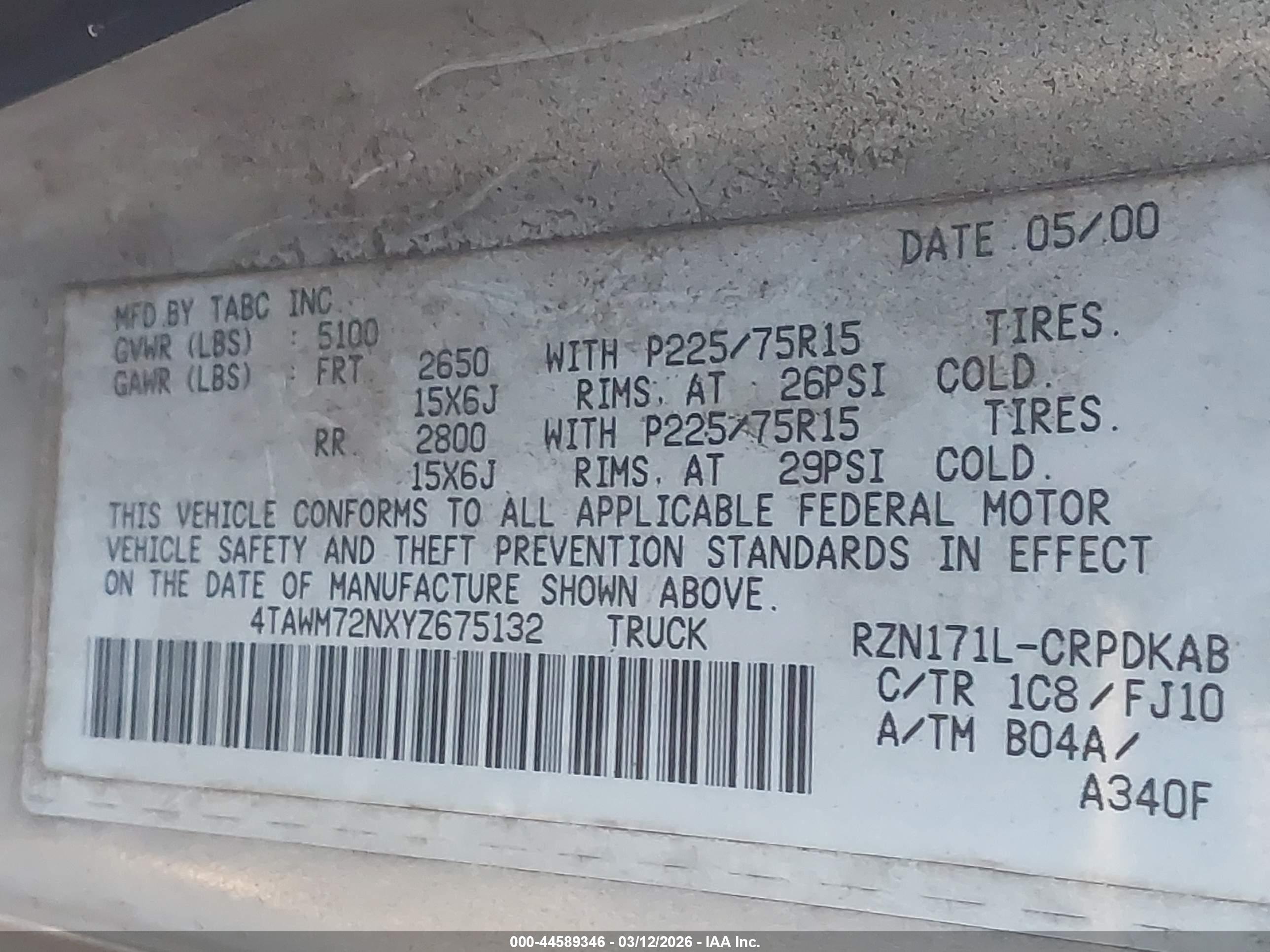 TOYOTA TACOMA image 9