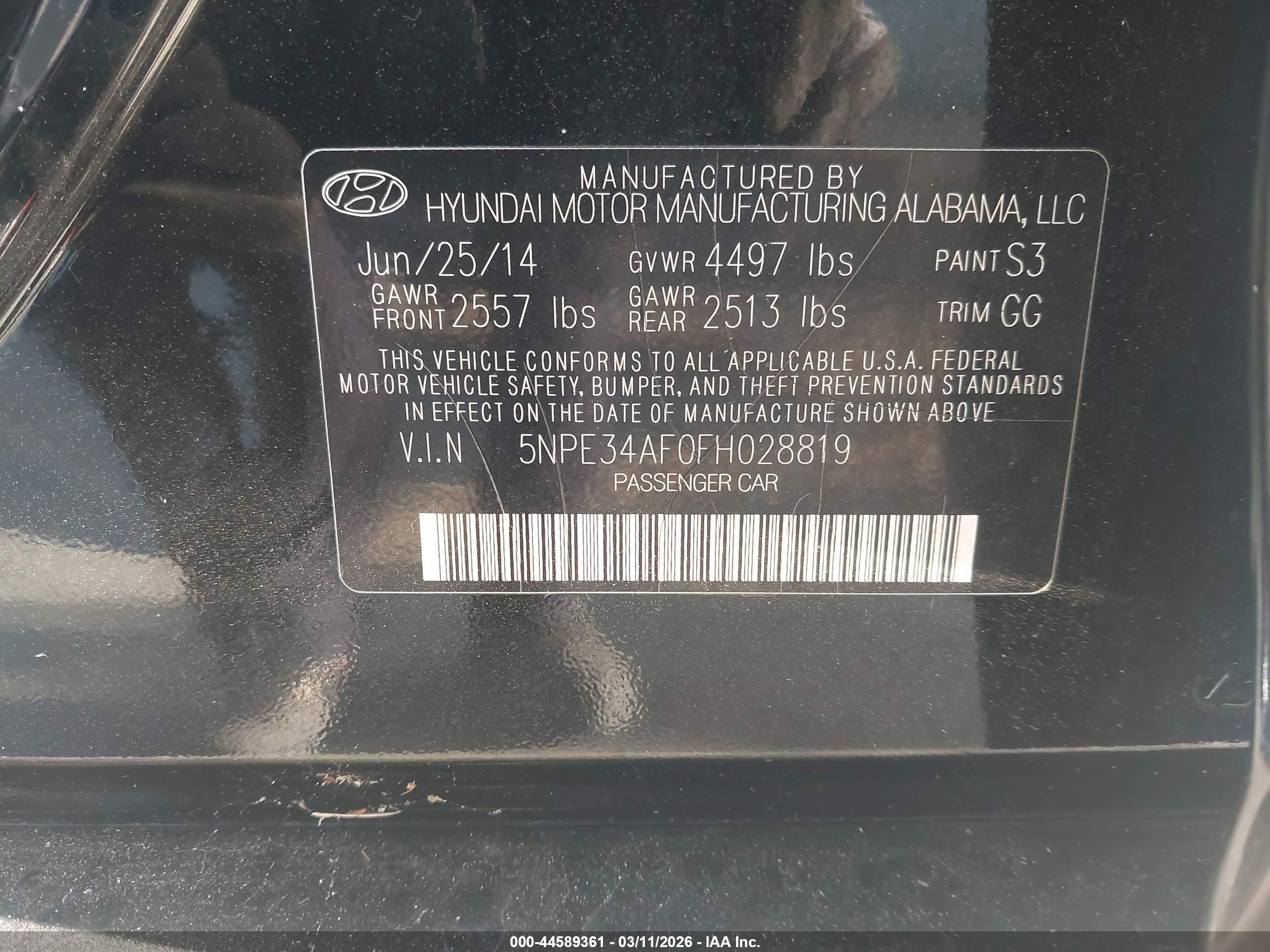 HYUNDAI SONATA image 9