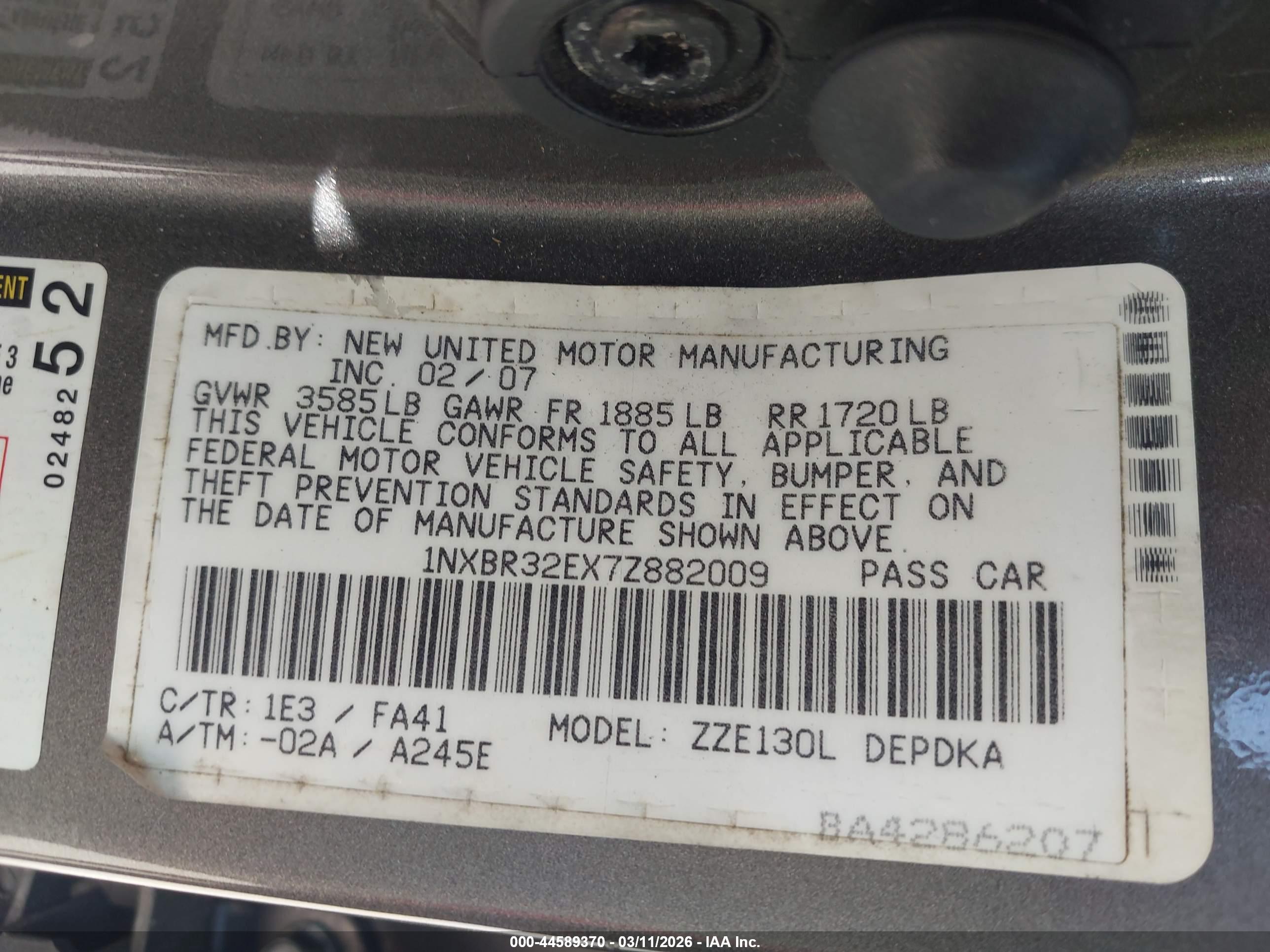 TOYOTA COROLLA image 9