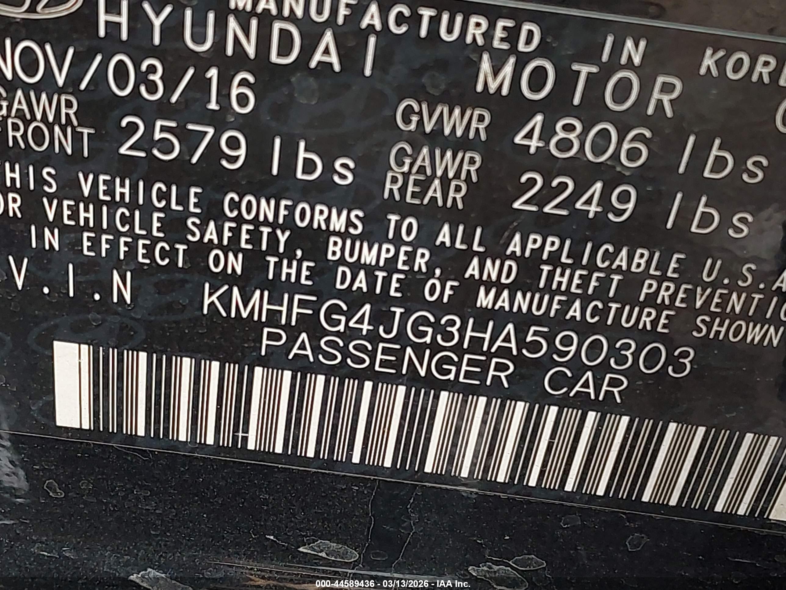 HYUNDAI AZERA image 9