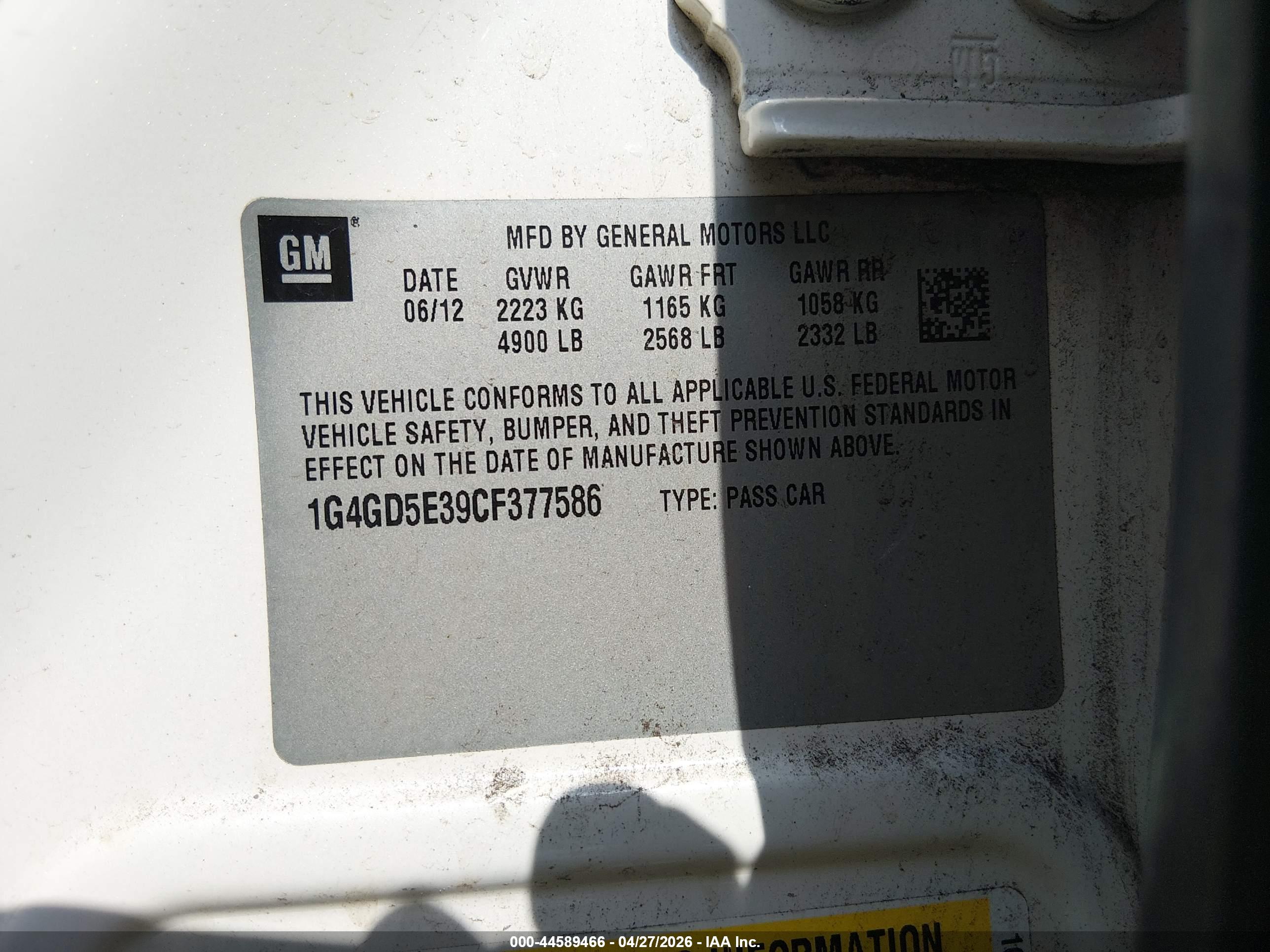 BUICK LACROSSE image 9
