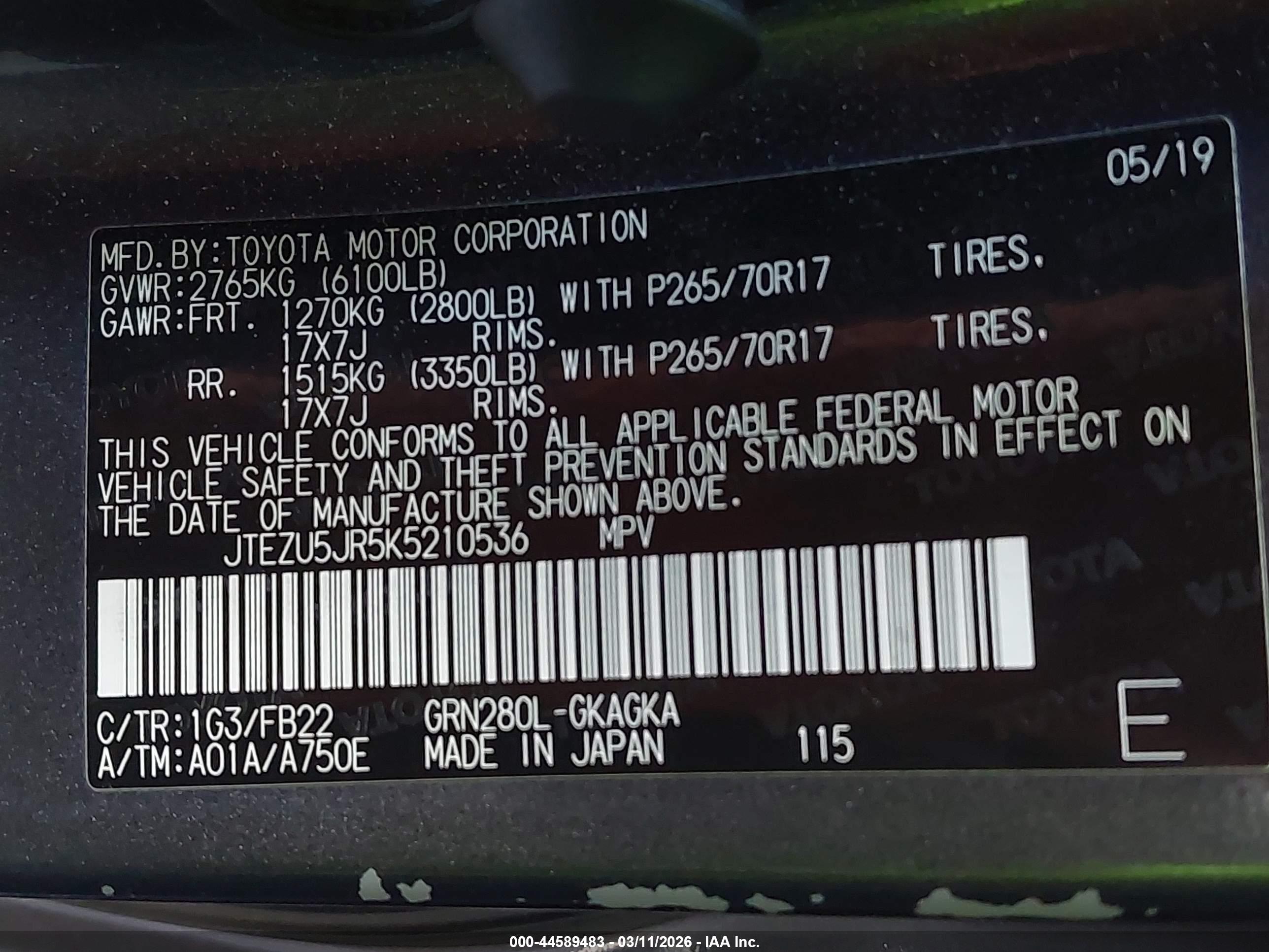 TOYOTA 4RUNNER image 9