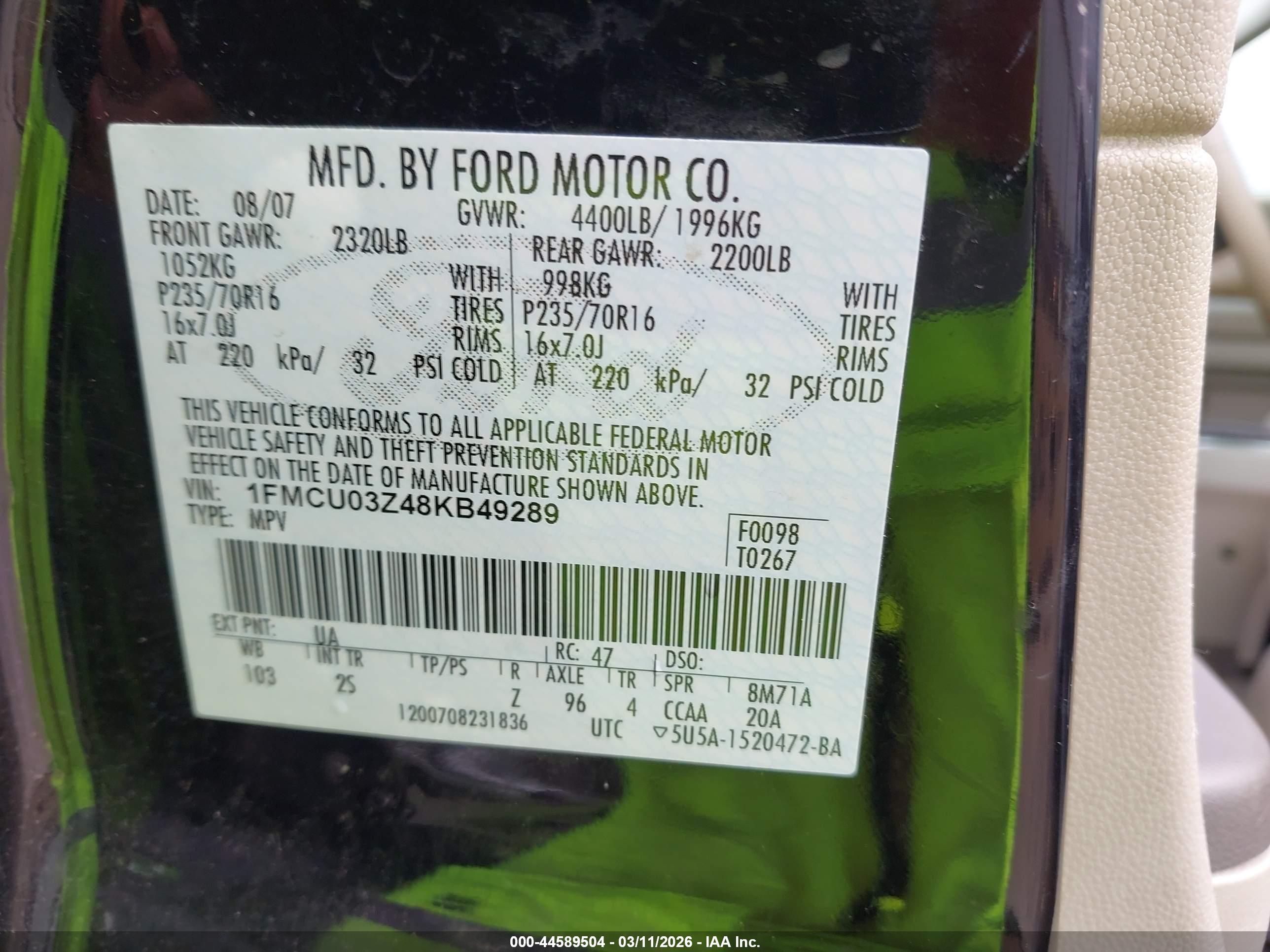FORD ESCAPE image 9