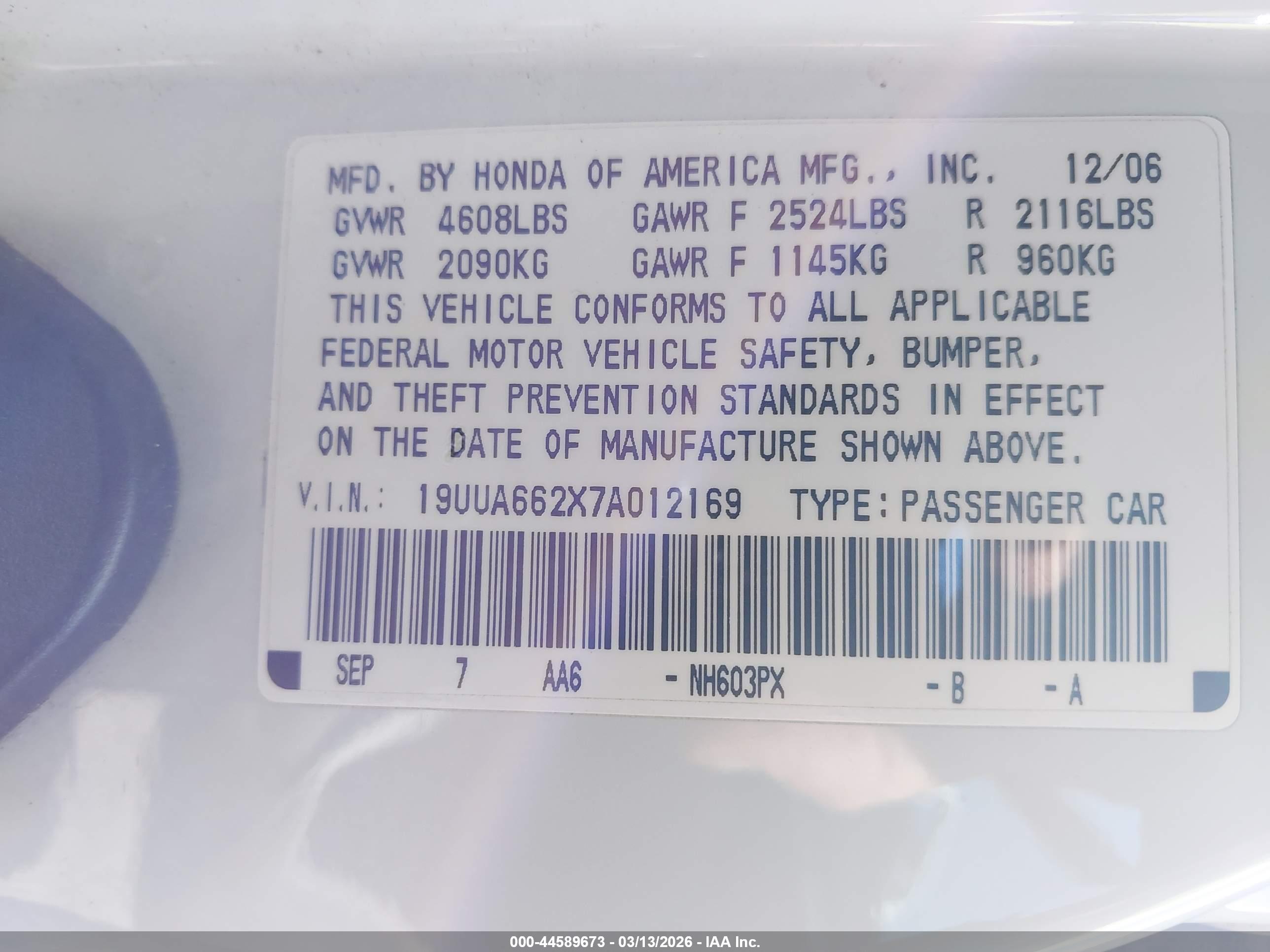 ACURA TL image 9