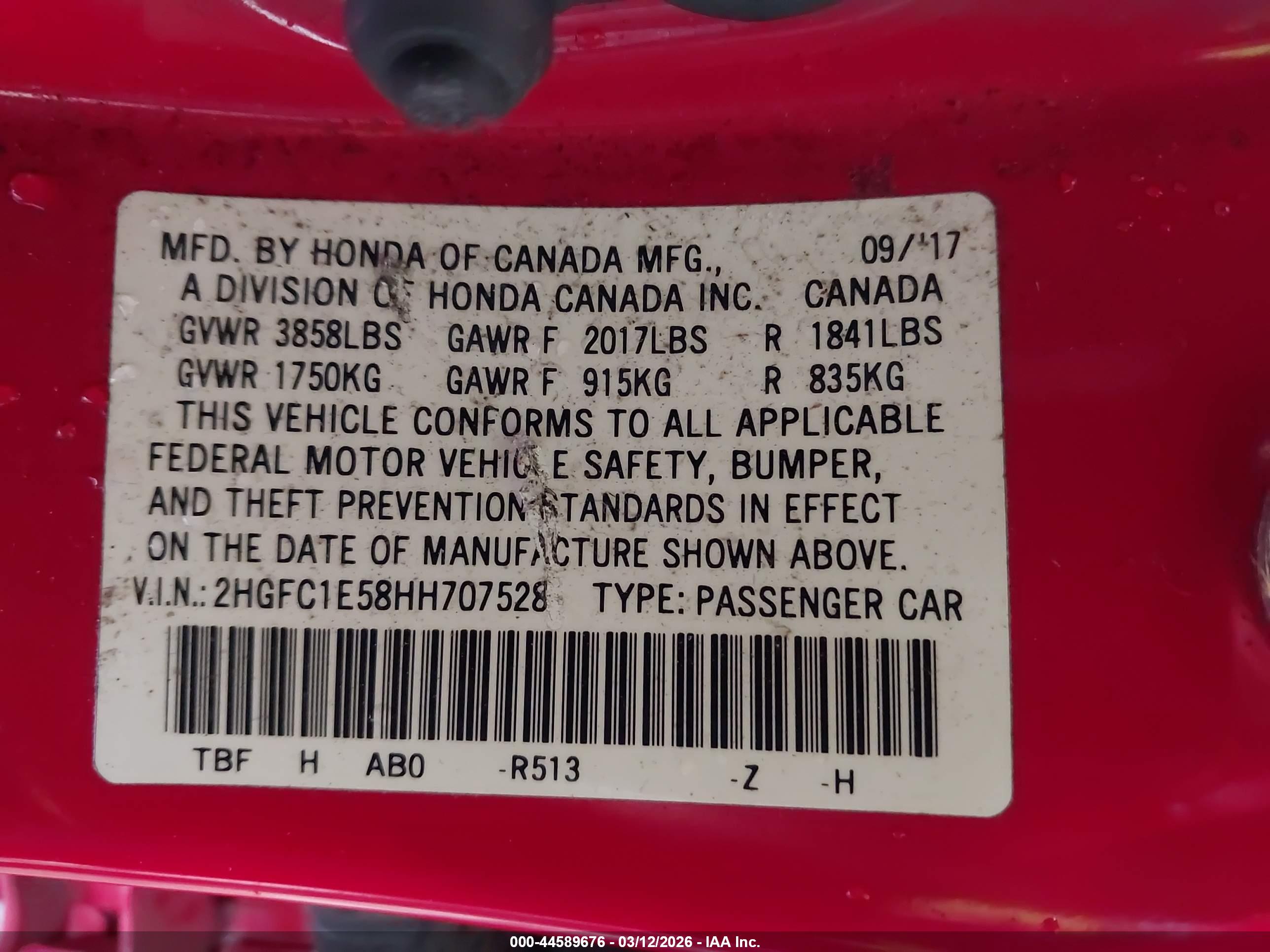HONDA CIVIC image 9