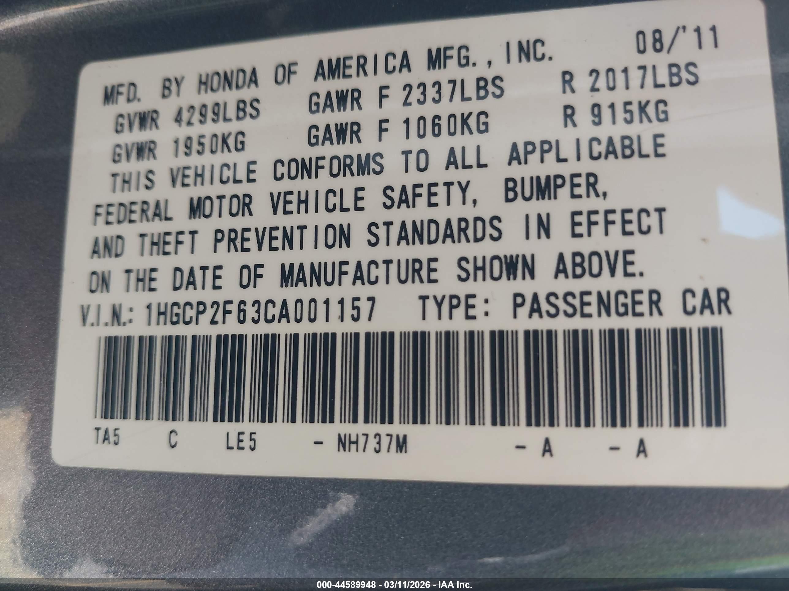 HONDA ACCORD image 9