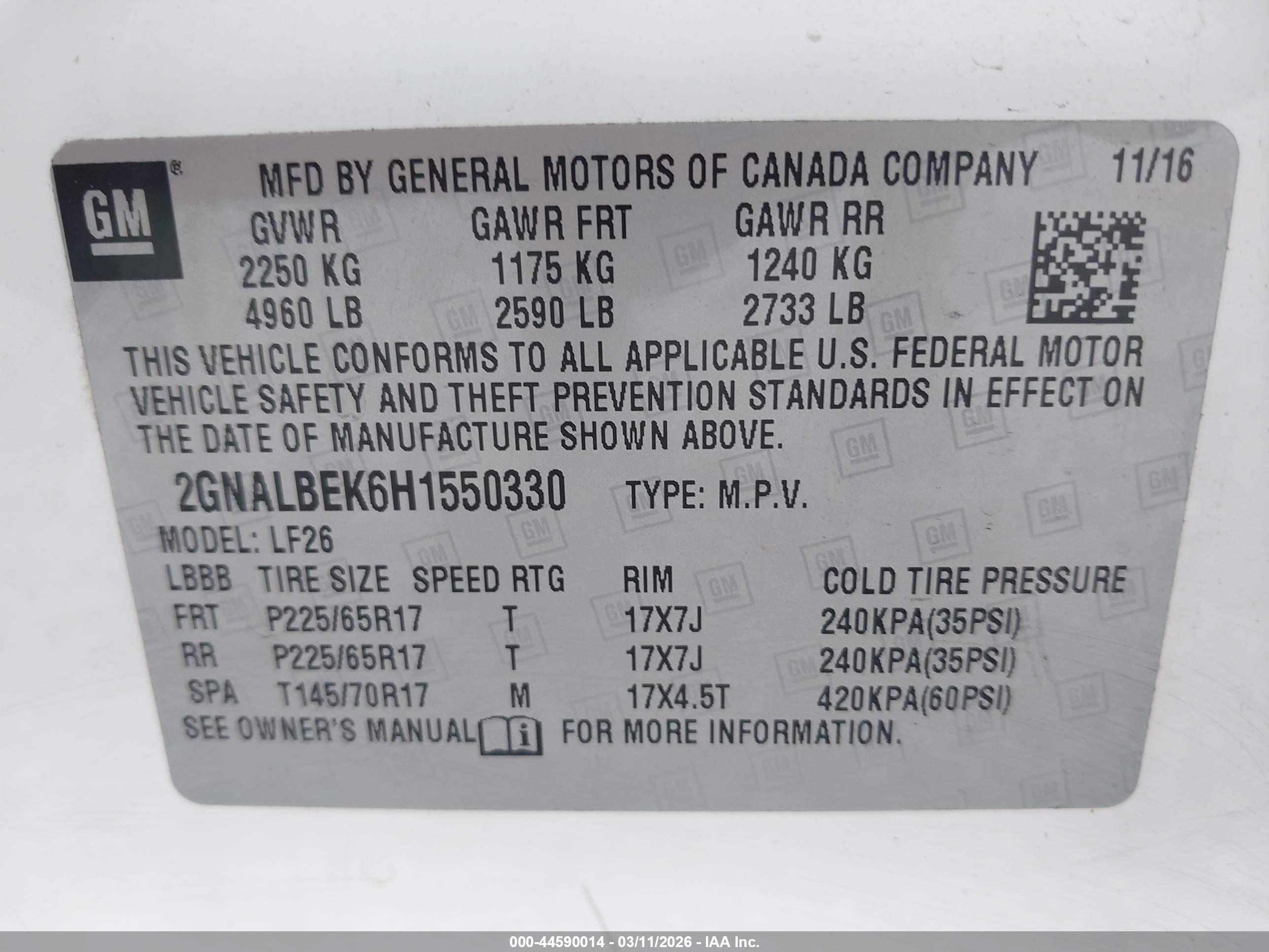CHEVROLET EQUINOX image 9