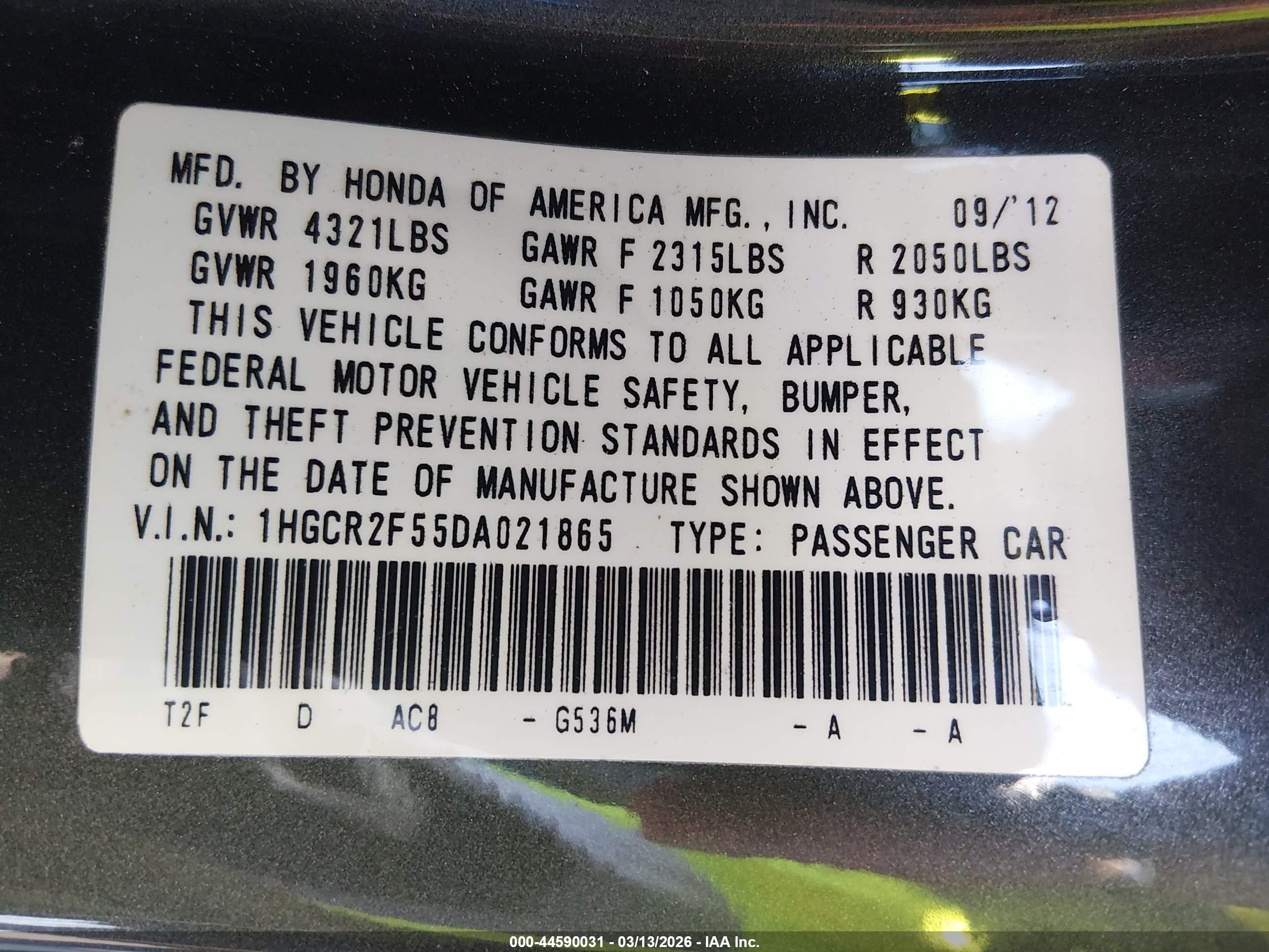HONDA ACCORD image 9