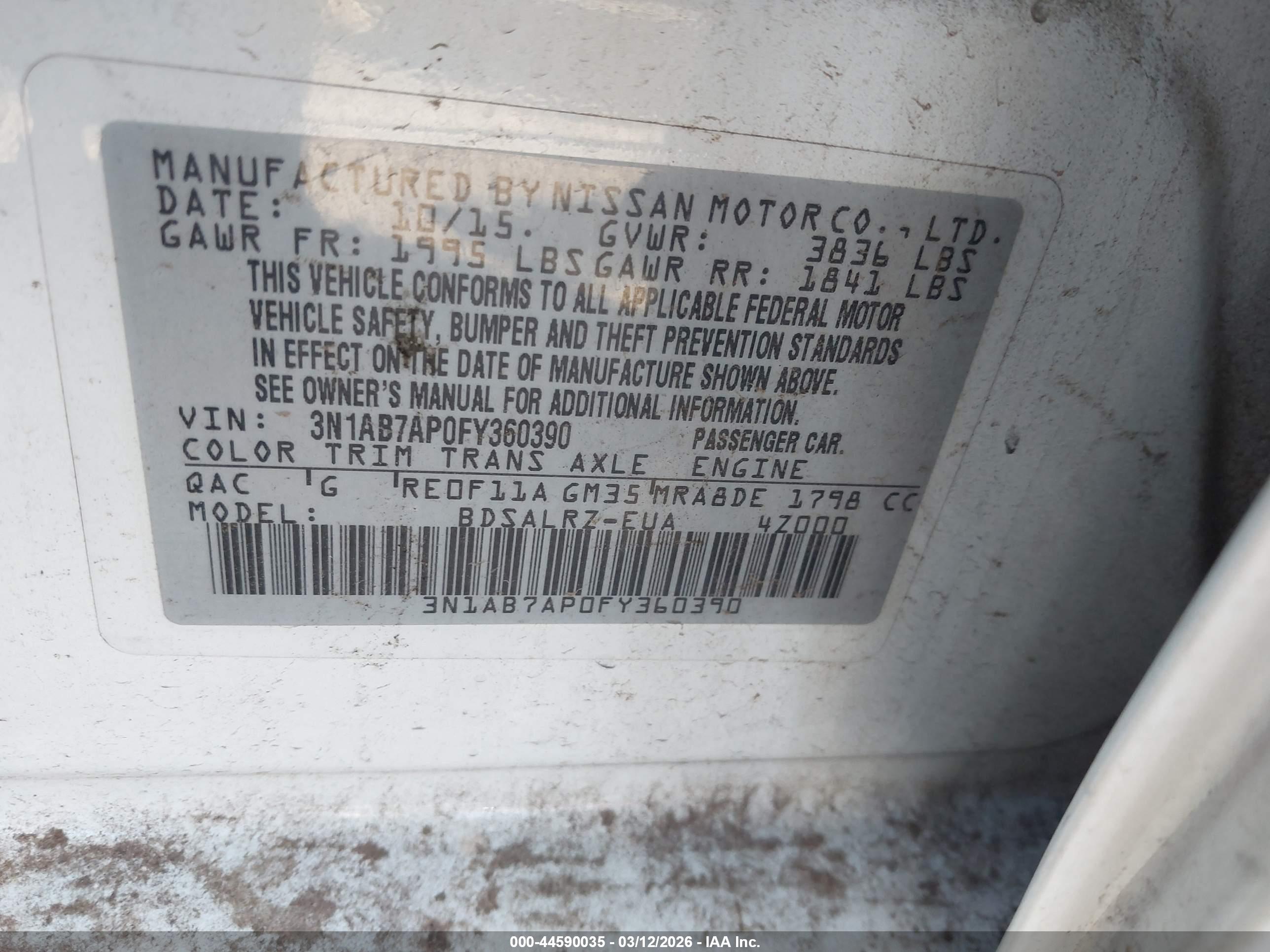 NISSAN SENTRA image 9