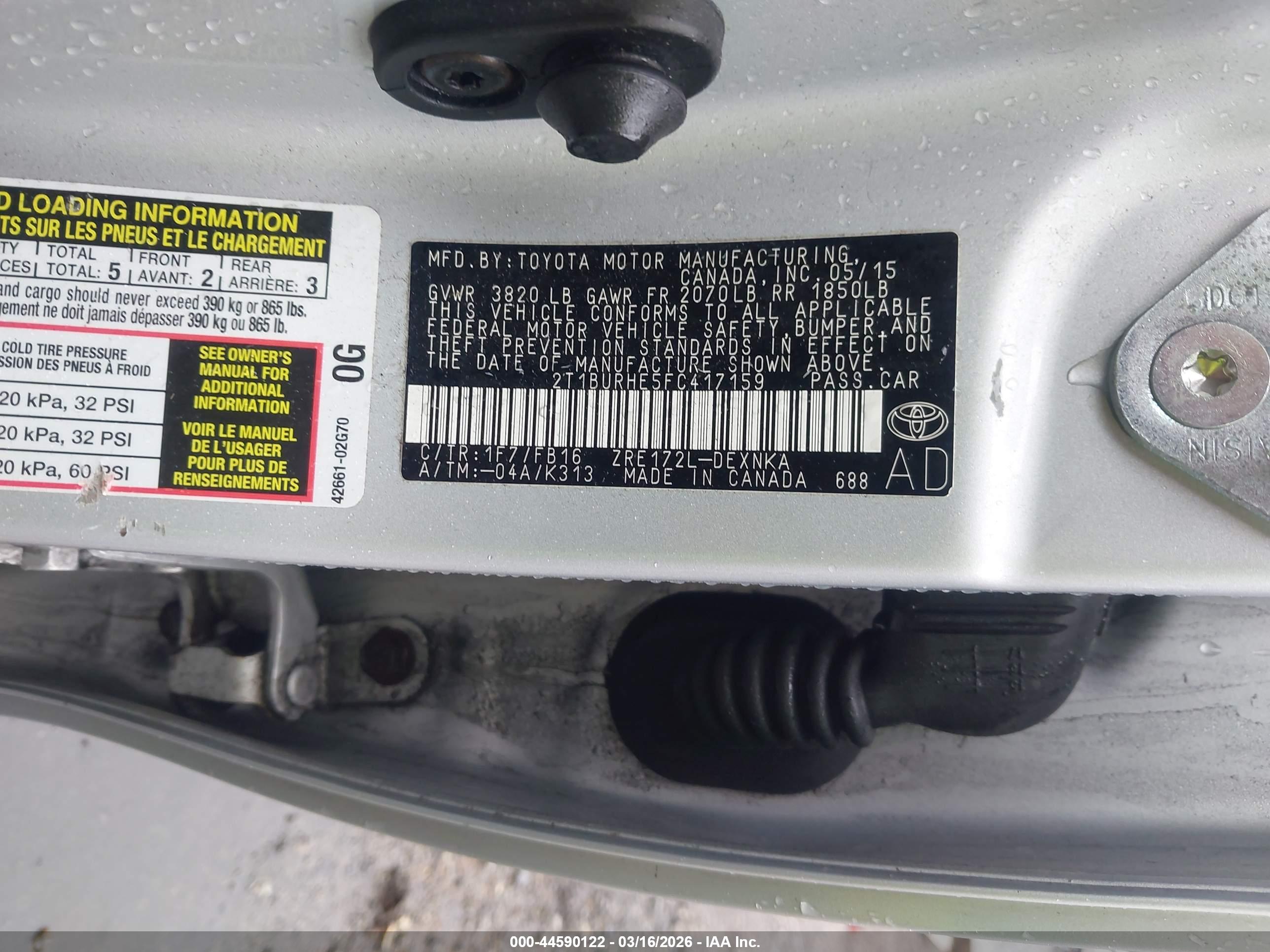 TOYOTA COROLLA image 9