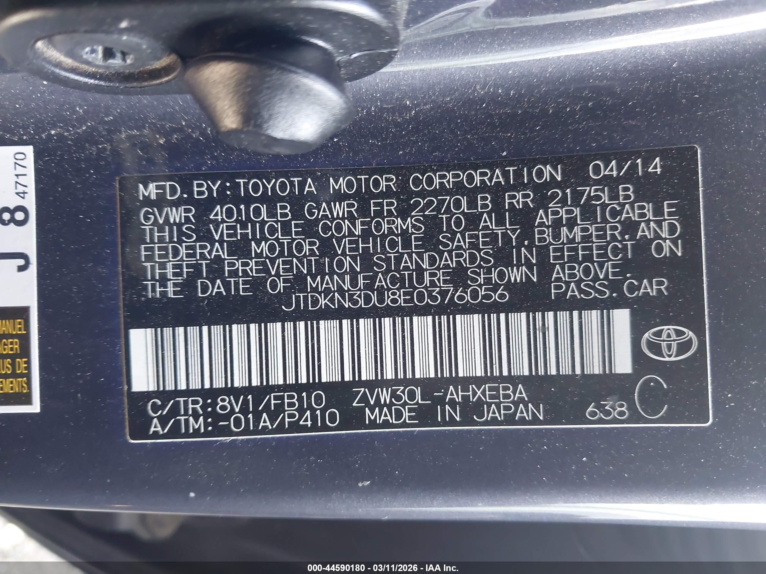 TOYOTA PRIUS image 9