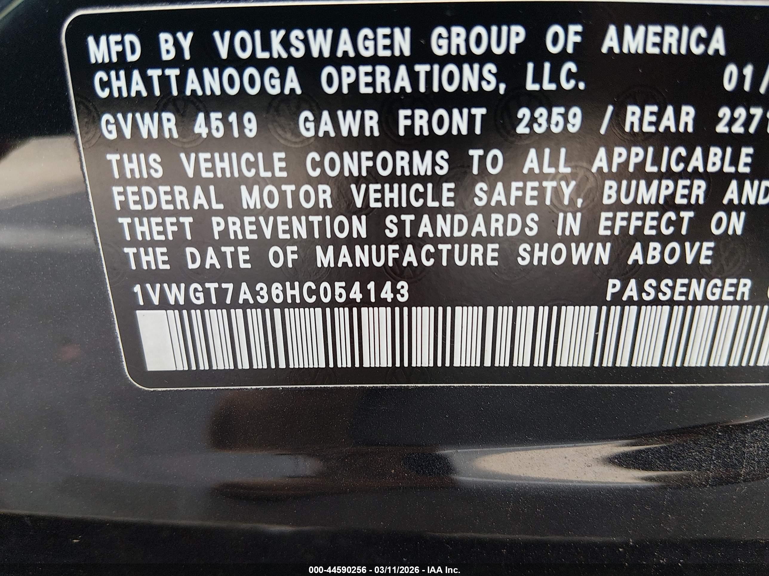 VOLKSWAGEN PASSAT image 9