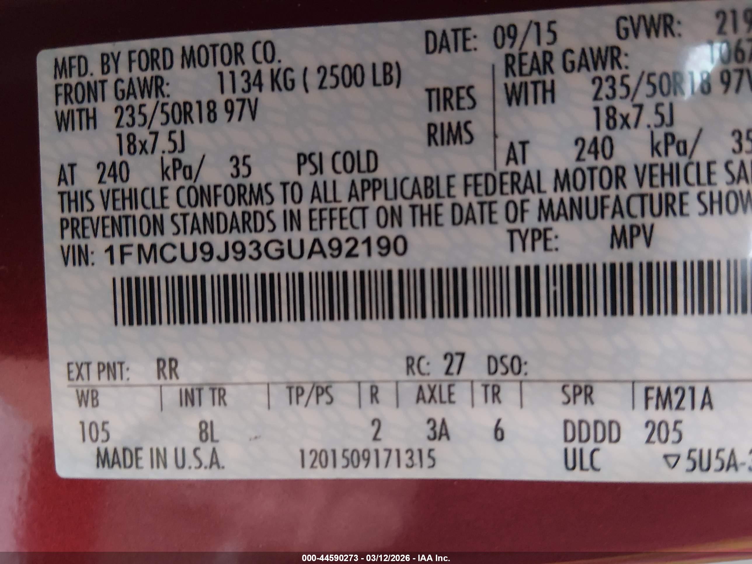 FORD ESCAPE image 9