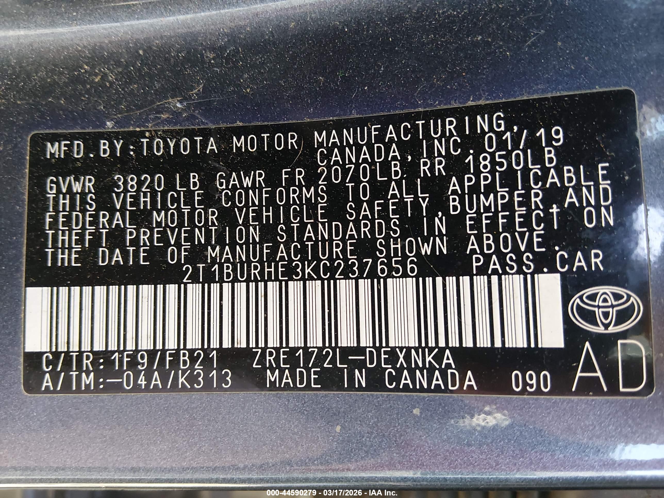 TOYOTA COROLLA image 9