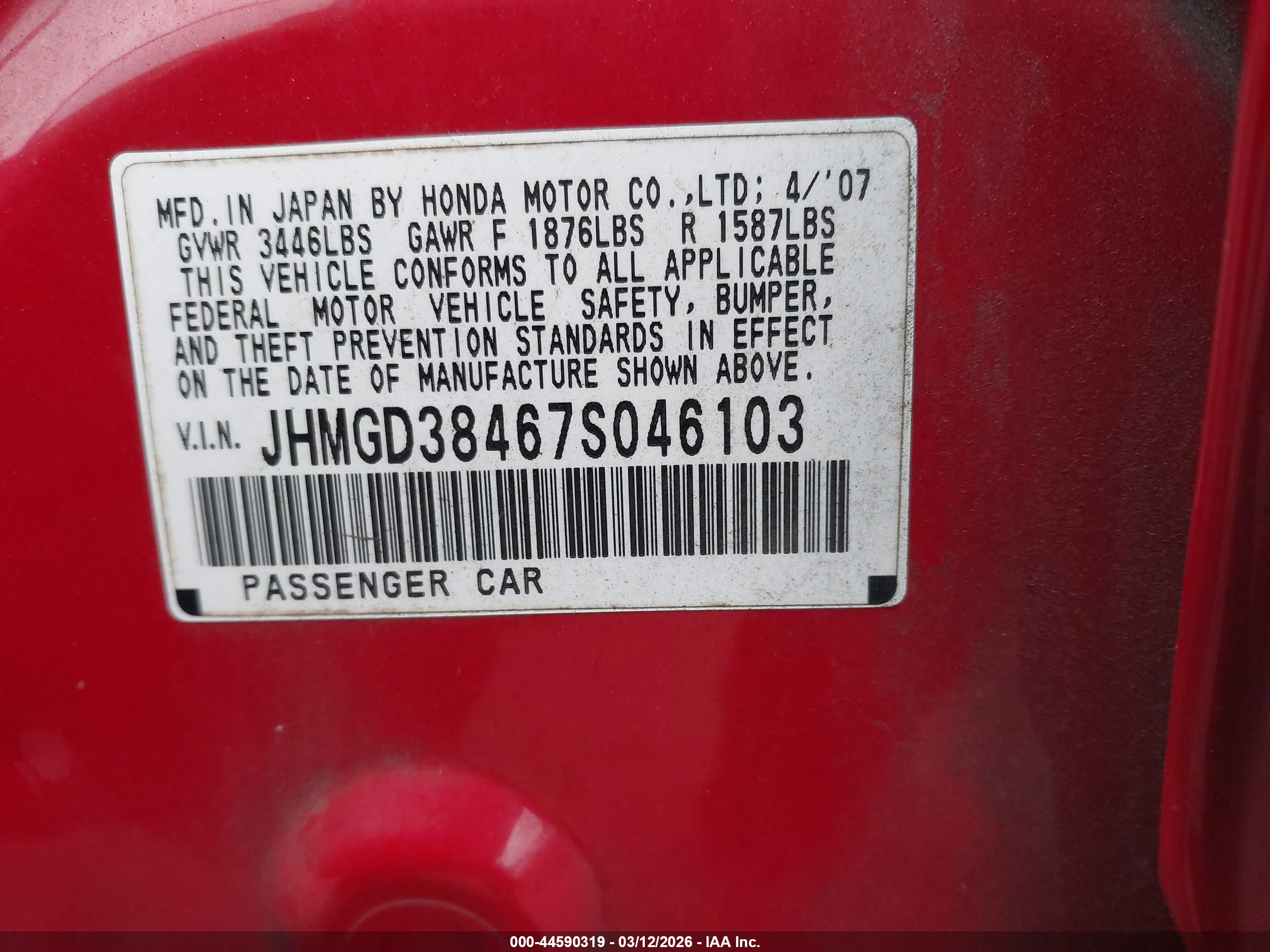 HONDA FIT image 9