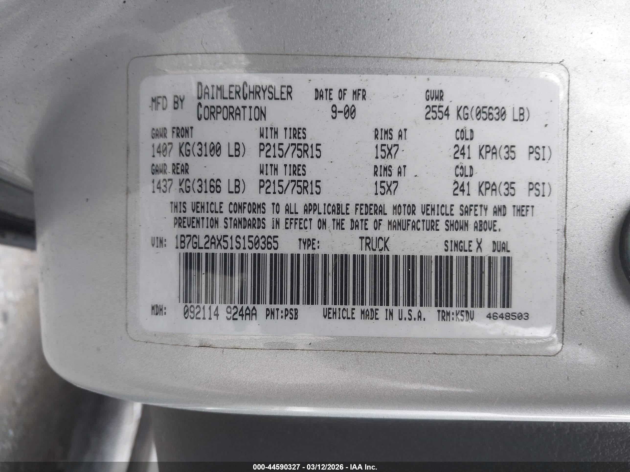 DODGE DAKOTA image 9