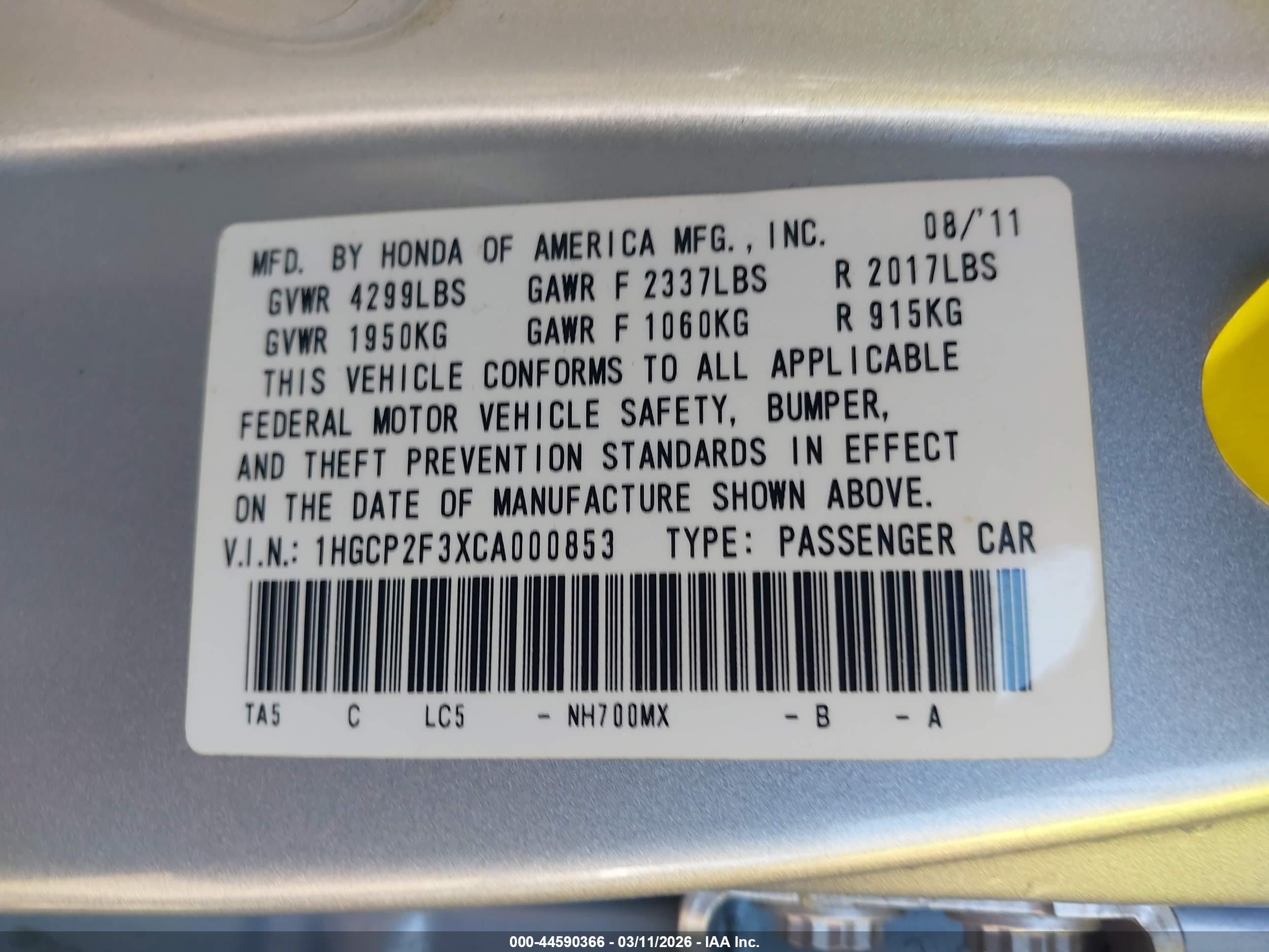 HONDA ACCORD image 9