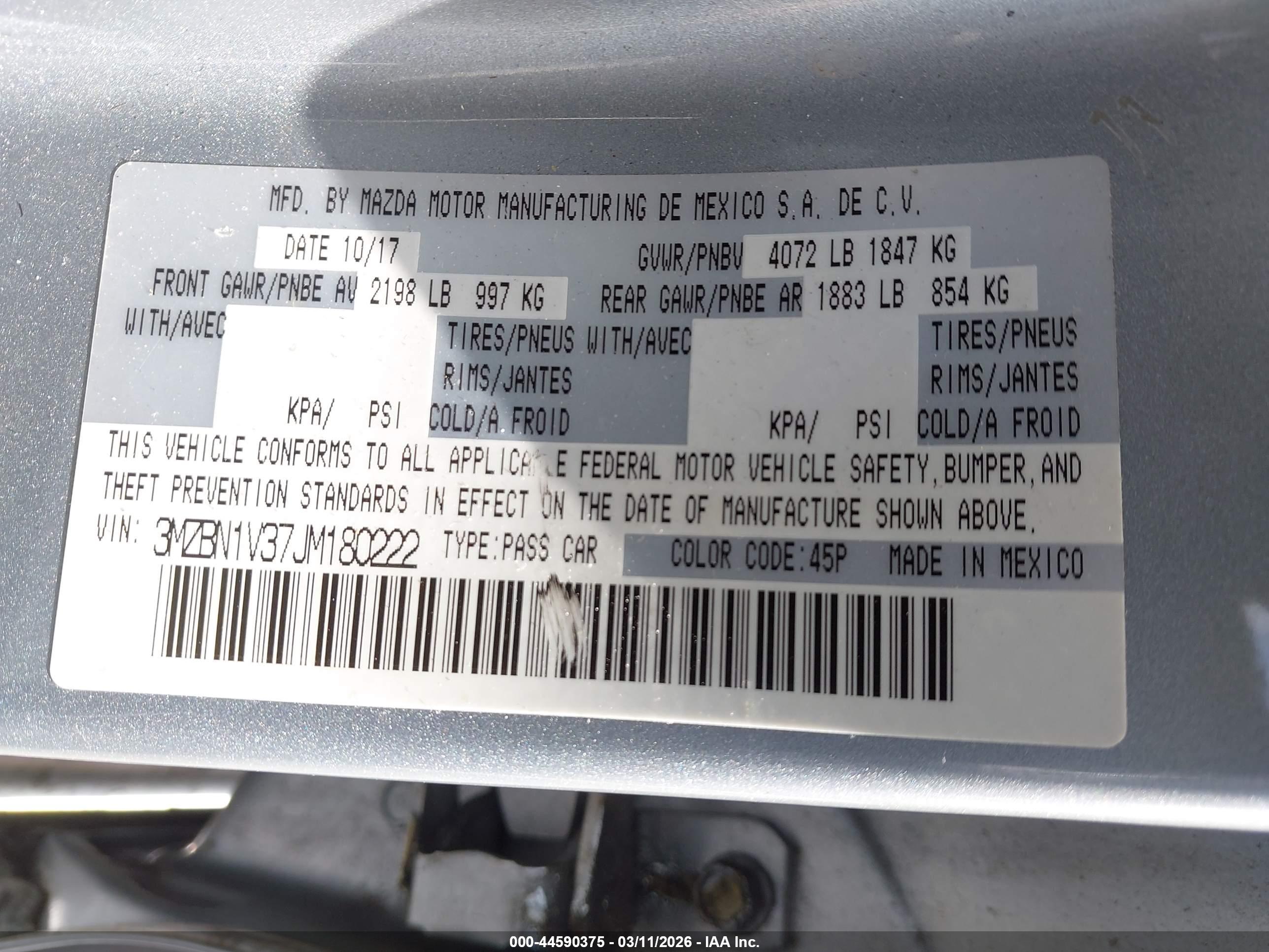 MAZDA MAZDA3 image 9