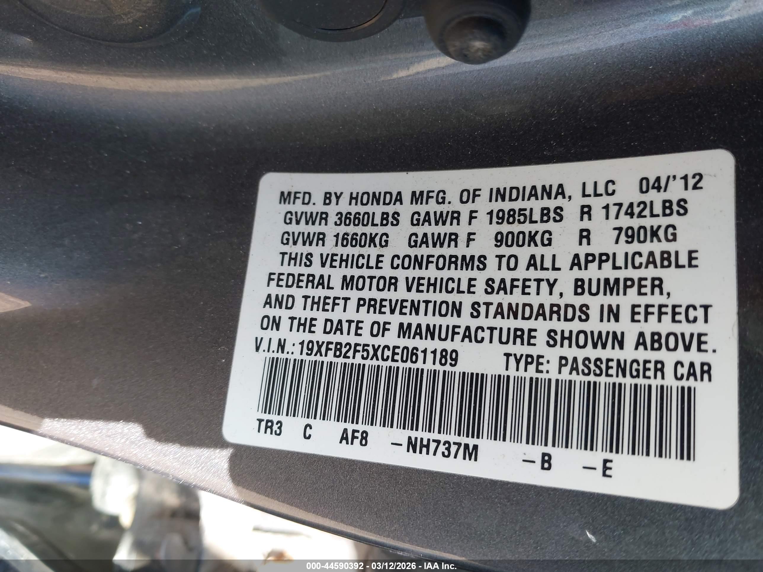 HONDA CIVIC image 9