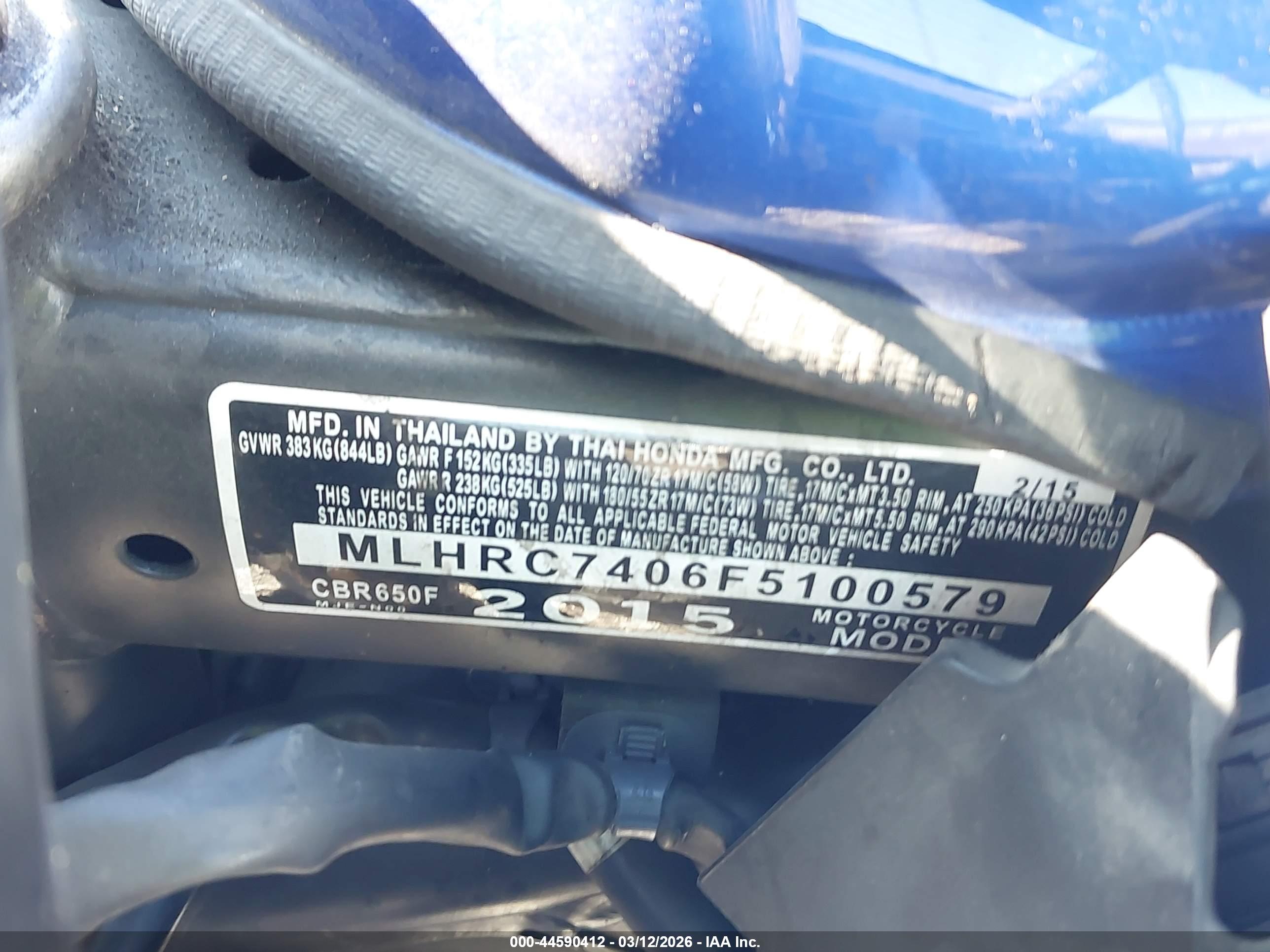 HONDA CBR650 image 10
