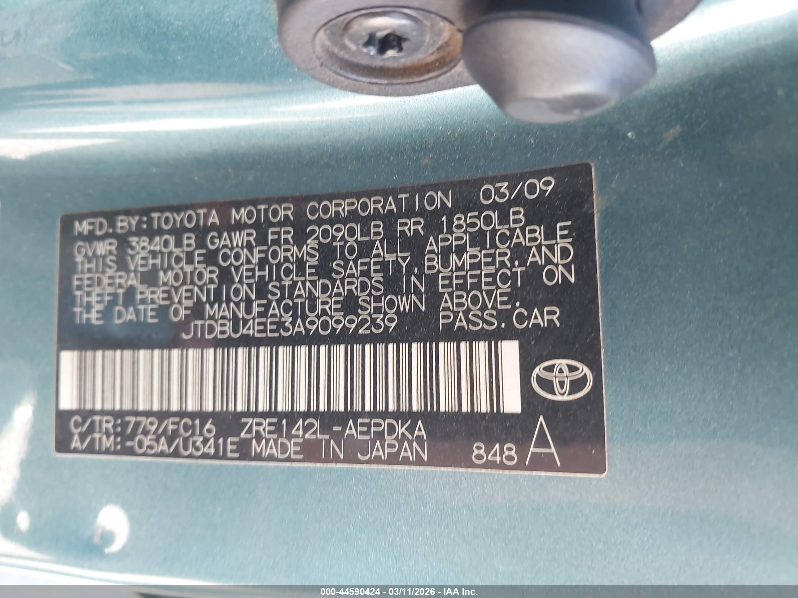 TOYOTA COROLLA image 9