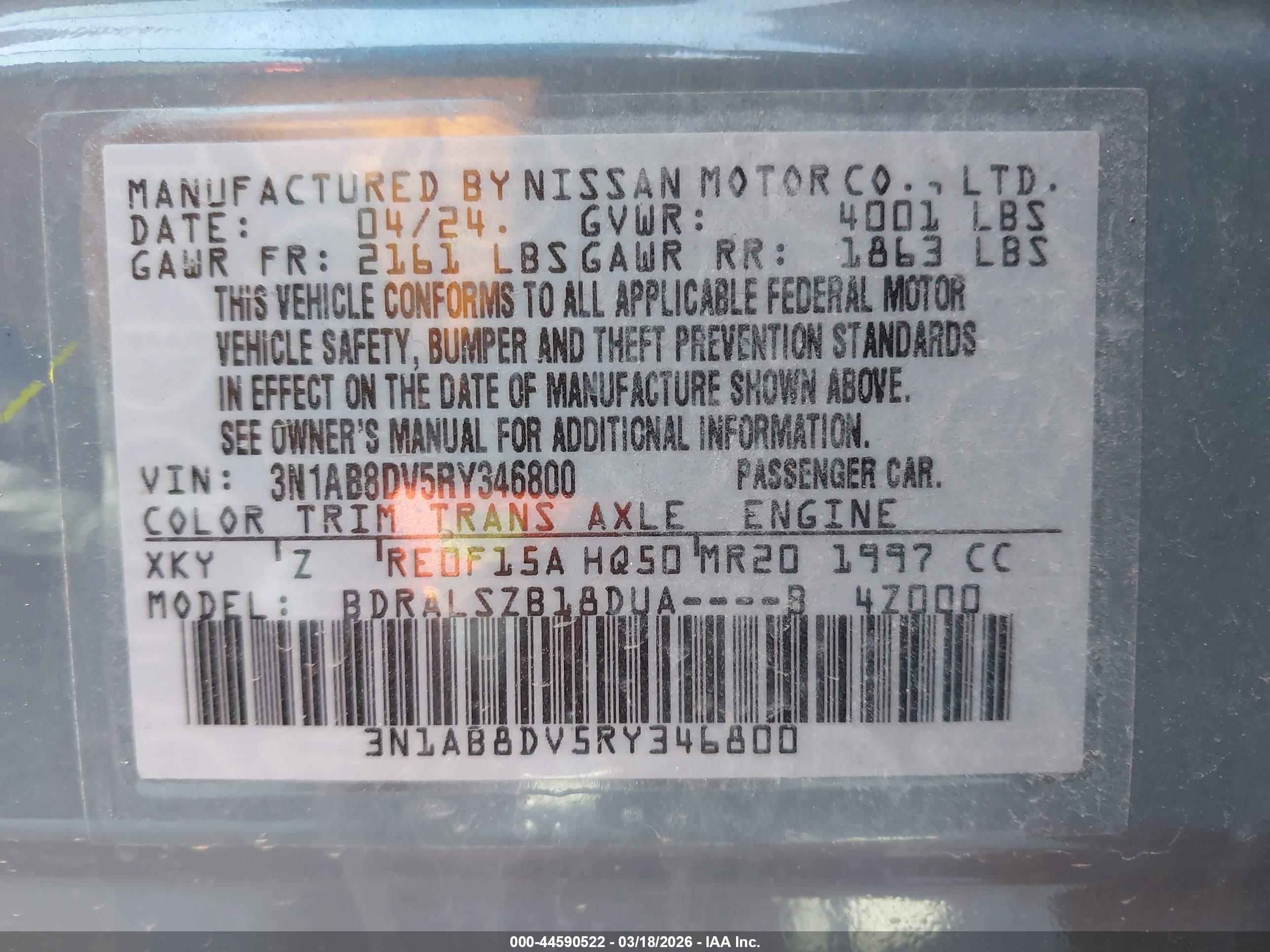 NISSAN SENTRA image 9
