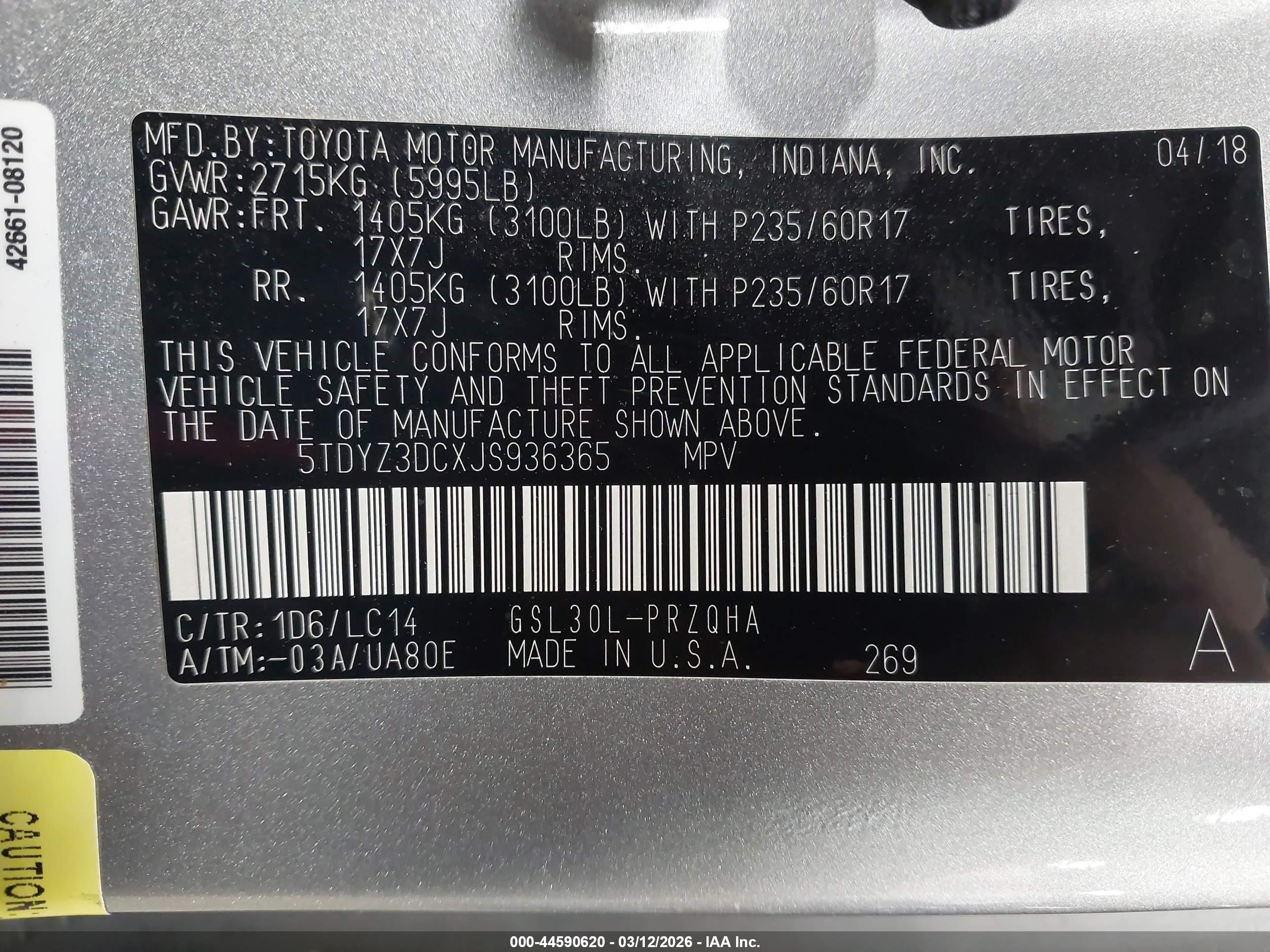 TOYOTA SIENNA image 9