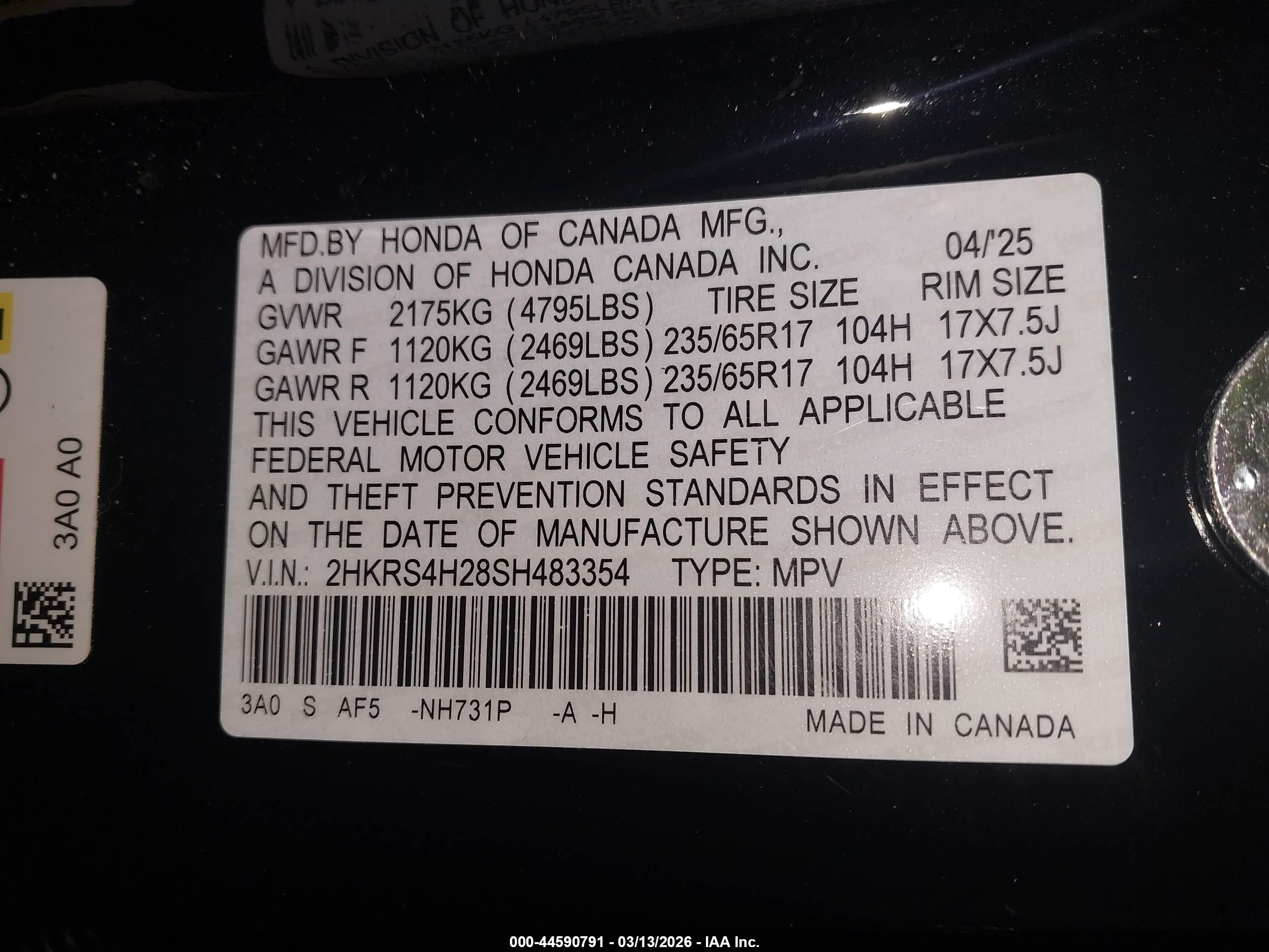 HONDA CR-V image 9