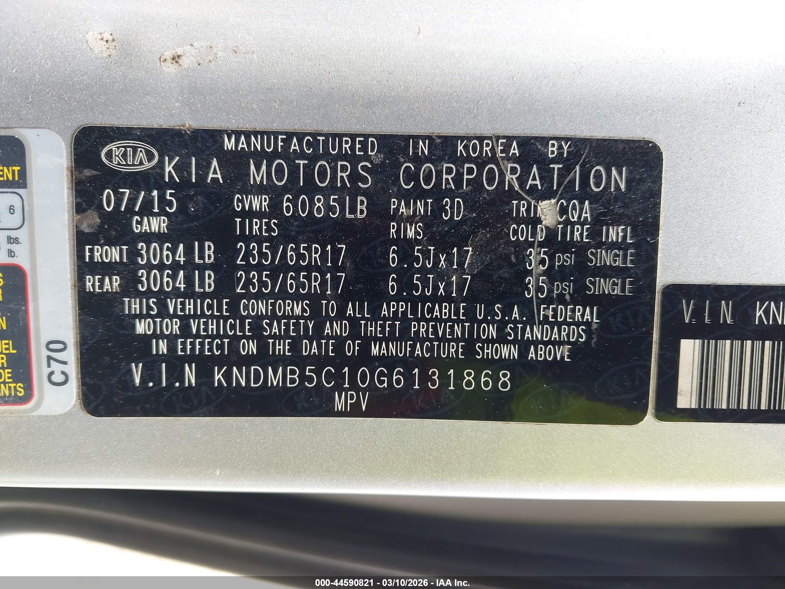 KIA SEDONA image 9
