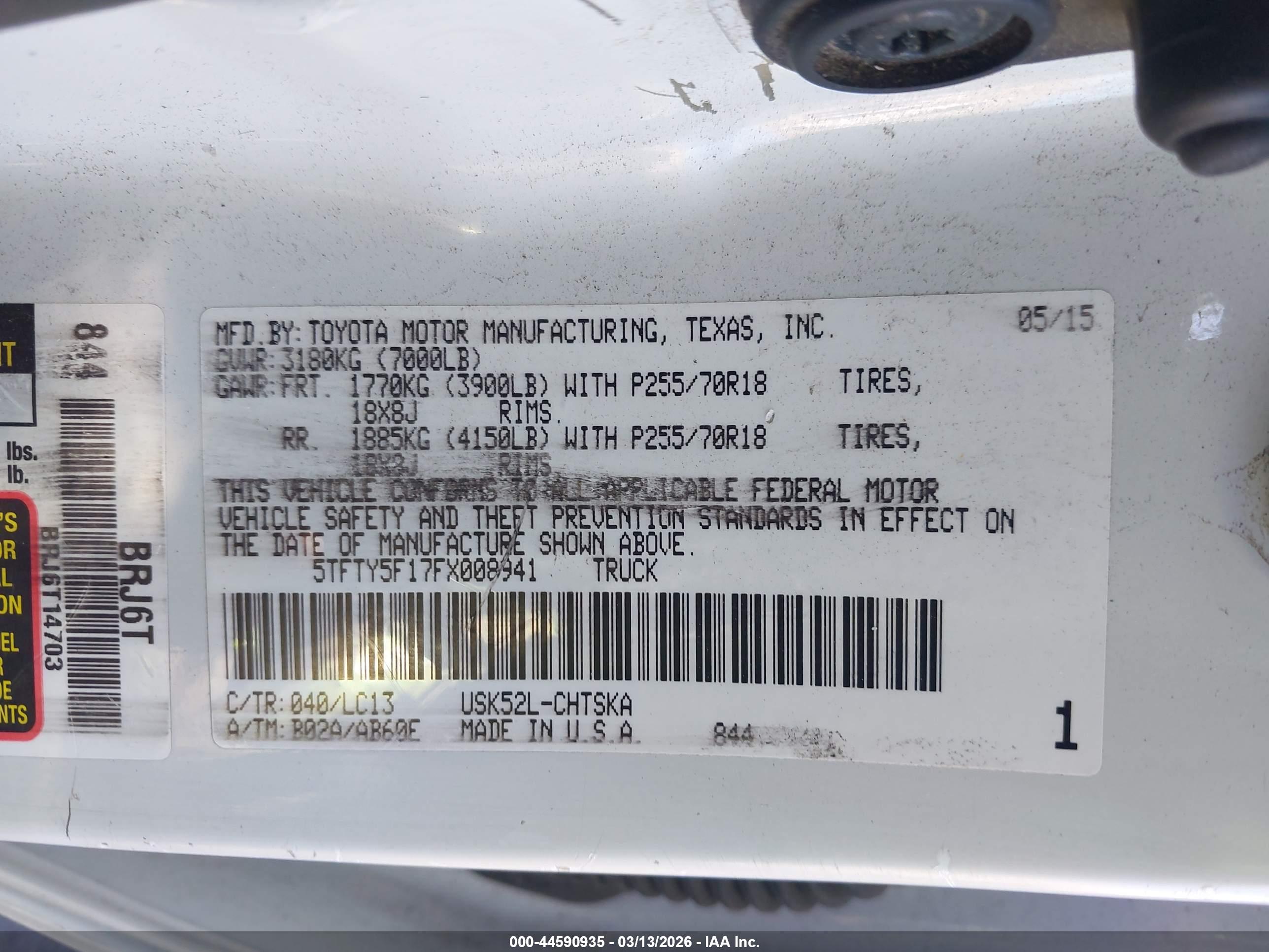 TOYOTA TUNDRA image 9