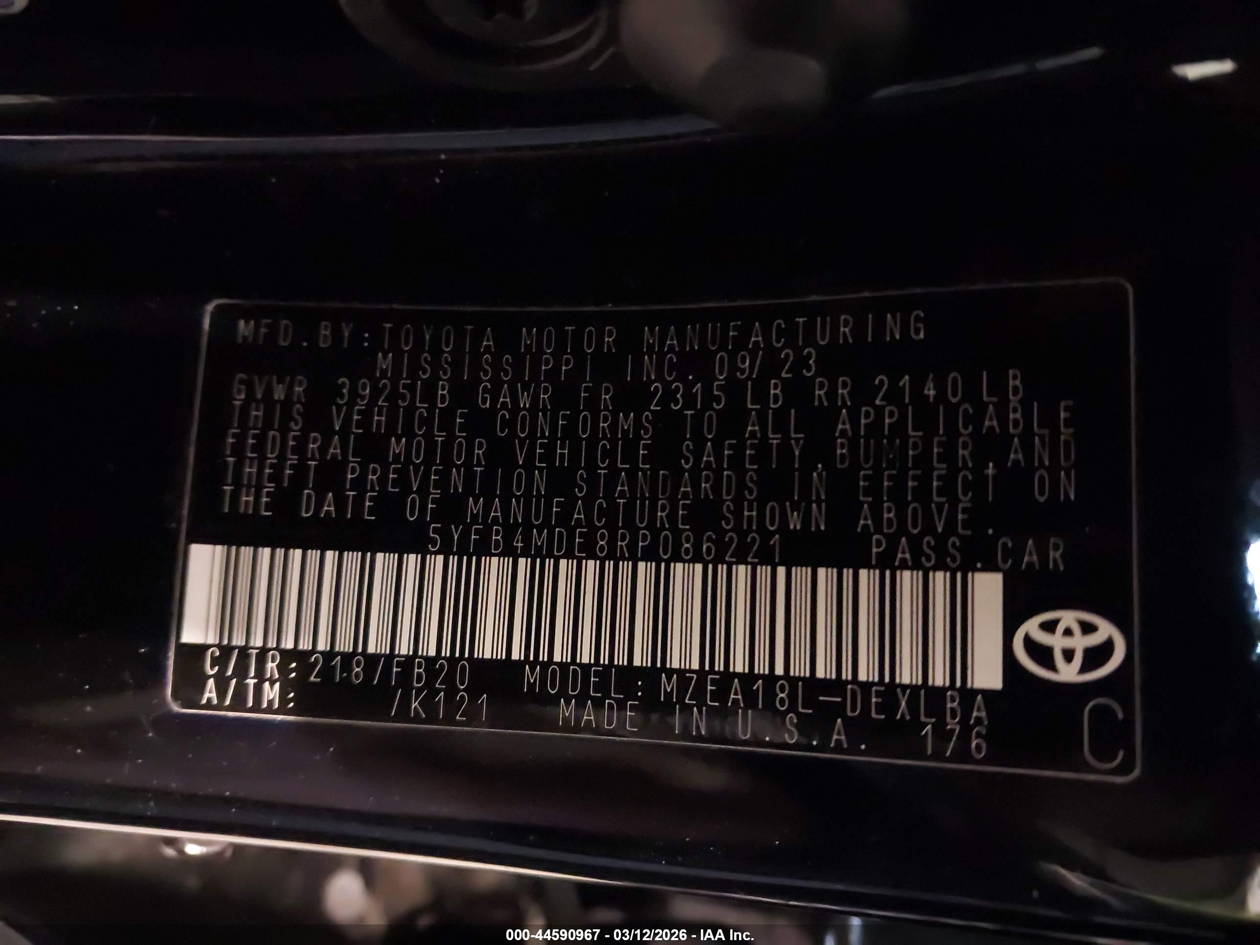 TOYOTA COROLLA image 9