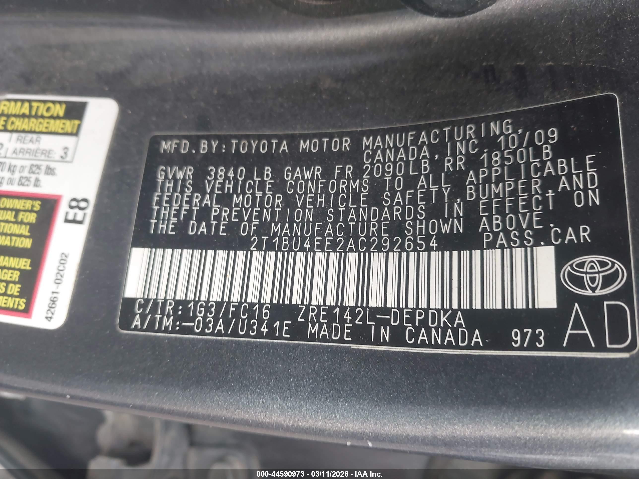TOYOTA COROLLA image 9