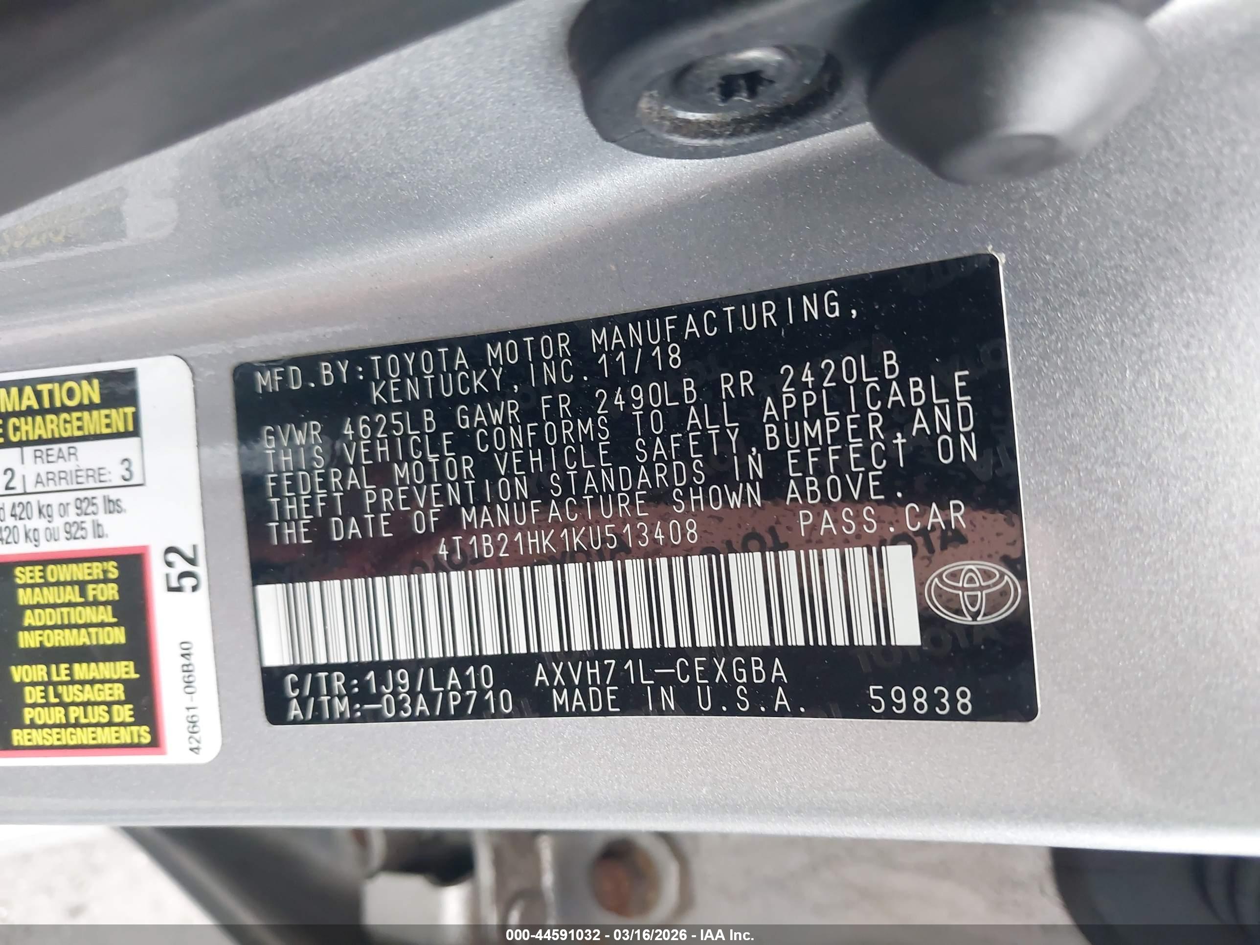 TOYOTA CAMRY image 9