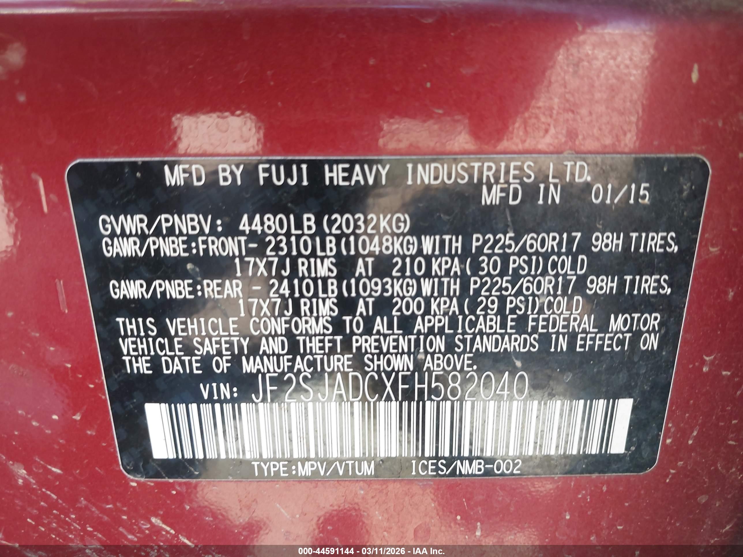 SUBARU FORESTER image 9
